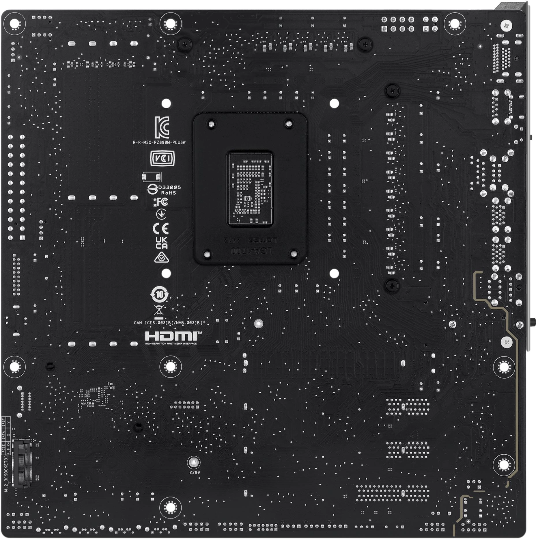 Материнская плата Asus PRIME Z890M-PLUS WIFI Soc-1851 Intel Z890 4xDDR5 mATX AC`97 8ch(7.1) 2.5Gg RAID+HDMI+DP — миниатюра 4