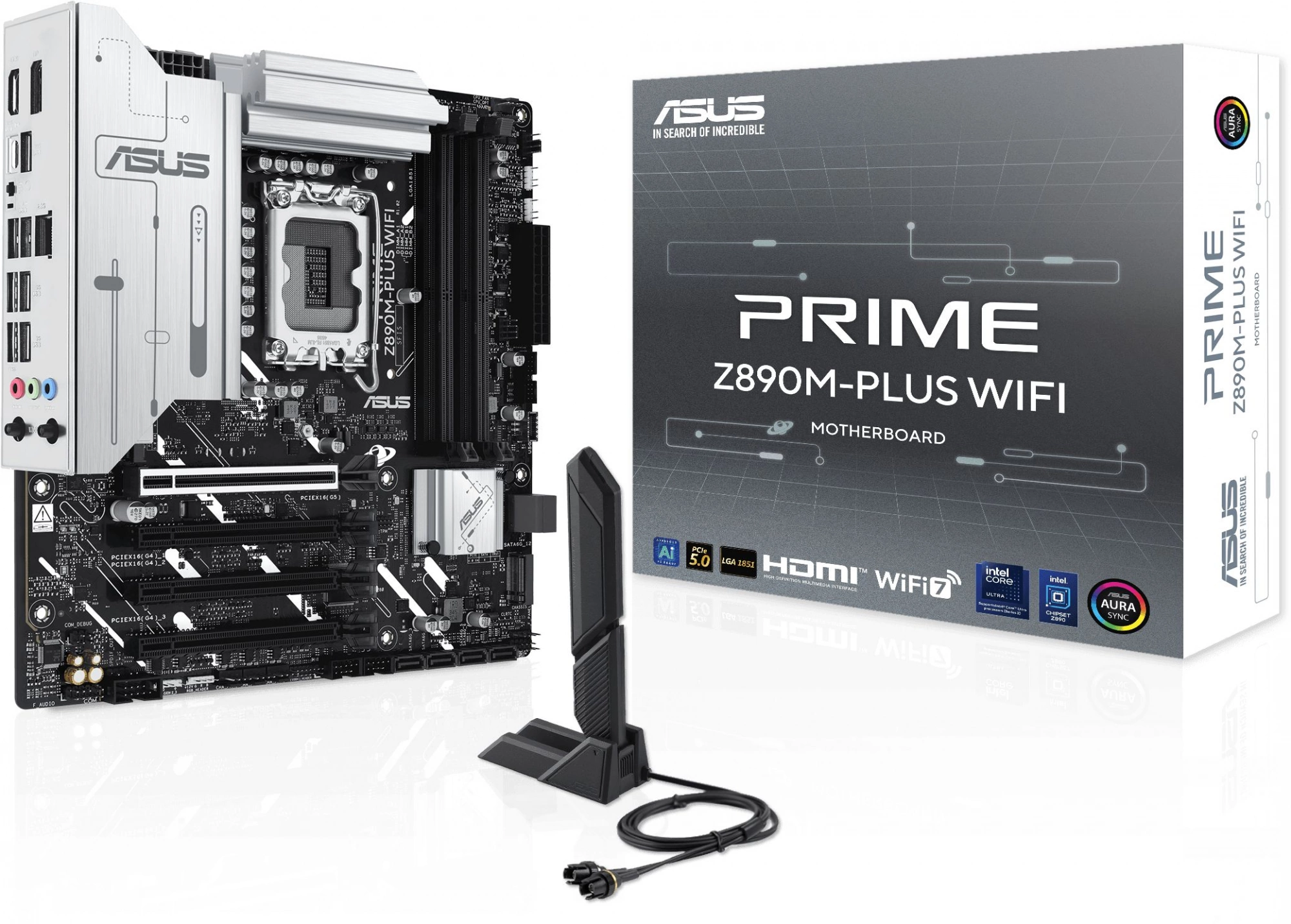 Материнская плата Asus PRIME Z890M-PLUS WIFI Soc-1851 Intel Z890 4xDDR5 mATX AC`97 8ch(7.1) 2.5Gg RAID+HDMI+DP — миниатюра 15