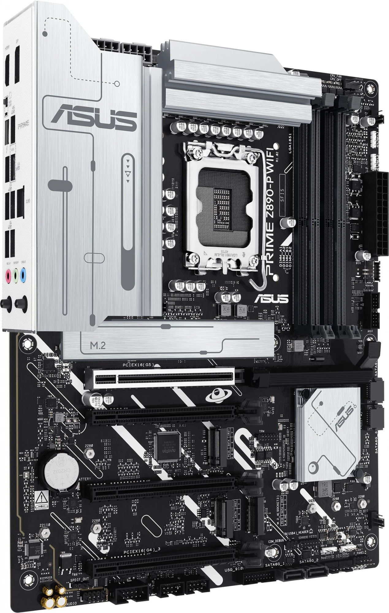 Материнская плата Asus PRIME Z890-P WIFI Soc-1851 Intel Z890 4xDDR5 ATX AC`97 8ch(7.1) 2.5Gg RAID+HDMI+DP — миниатюра 4
