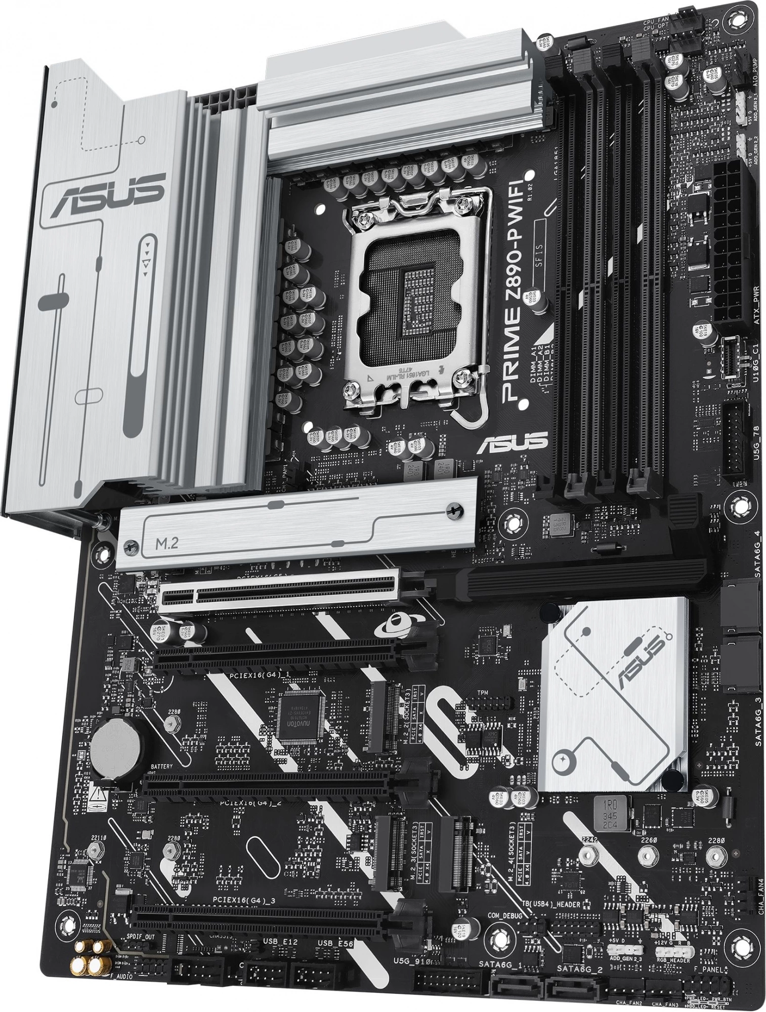 Материнская плата Asus PRIME Z890-P WIFI Soc-1851 Intel Z890 4xDDR5 ATX AC`97 8ch(7.1) 2.5Gg RAID+HDMI+DP — миниатюра 6