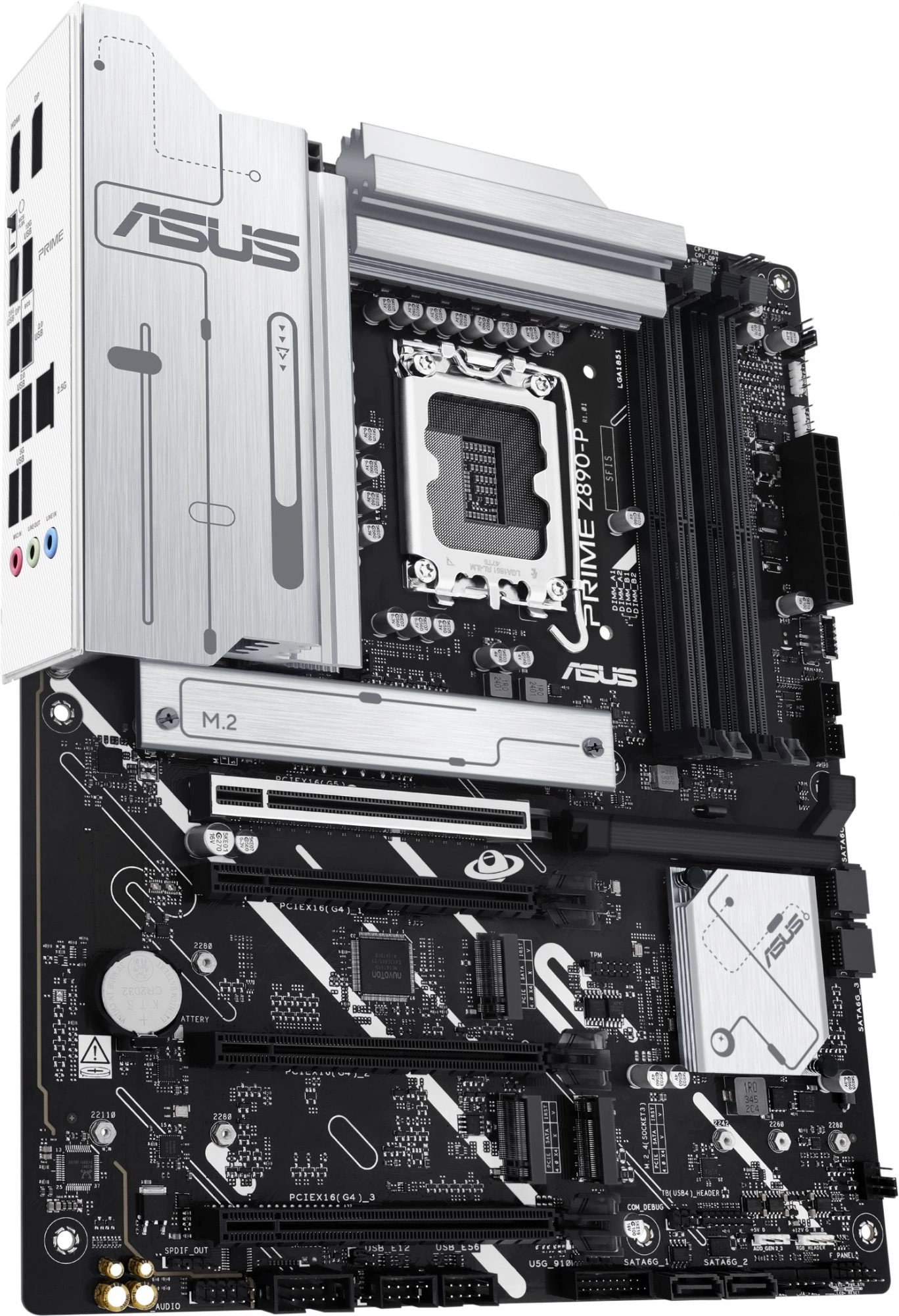 Материнская плата Asus PRIME Z890-P Soc-1851 Intel Z890 4xDDR5 ATX AC`97 8ch(7.1) 2.5Gg RAID+HDMI+DP — миниатюра 3