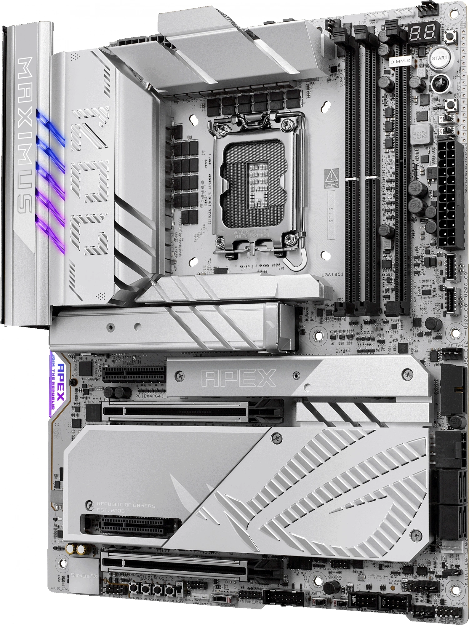 Материнская плата Asus ROG MAXIMUS Z890 APEX Soc-1851 Intel Z890 2xDDR5 ATX AC`97 8ch(7.1) 5Gigabit RAID — миниатюра 2