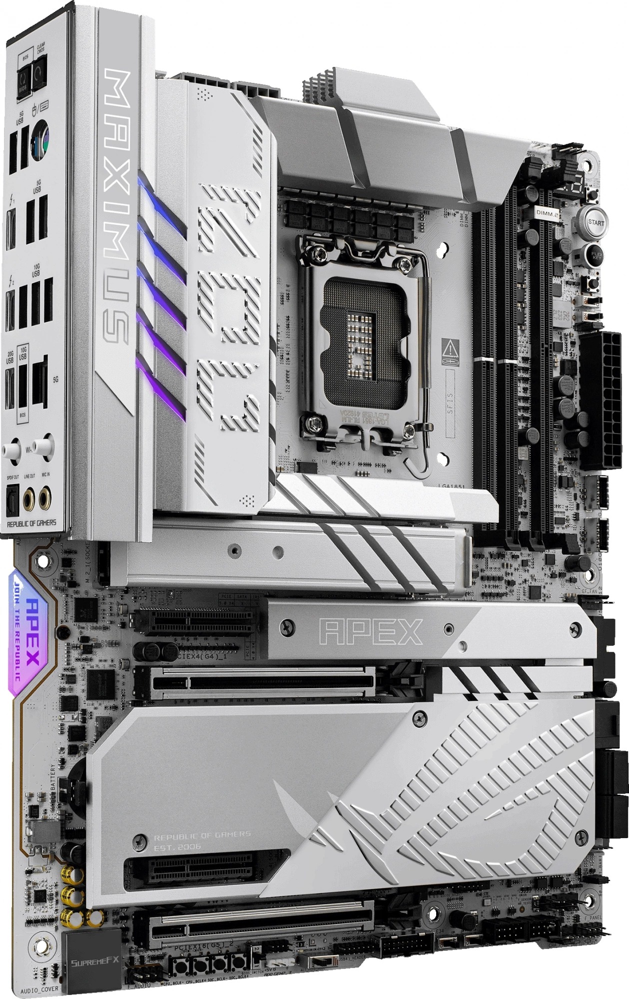 Материнская плата Asus ROG MAXIMUS Z890 APEX Soc-1851 Intel Z890 2xDDR5 ATX AC`97 8ch(7.1) 5Gigabit RAID — миниатюра 6