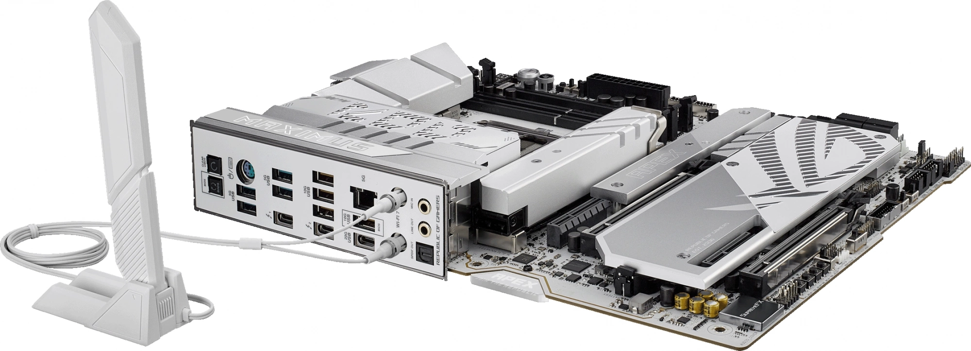 Материнская плата Asus ROG MAXIMUS Z890 APEX Soc-1851 Intel Z890 2xDDR5 ATX AC`97 8ch(7.1) 5Gigabit RAID — миниатюра 9