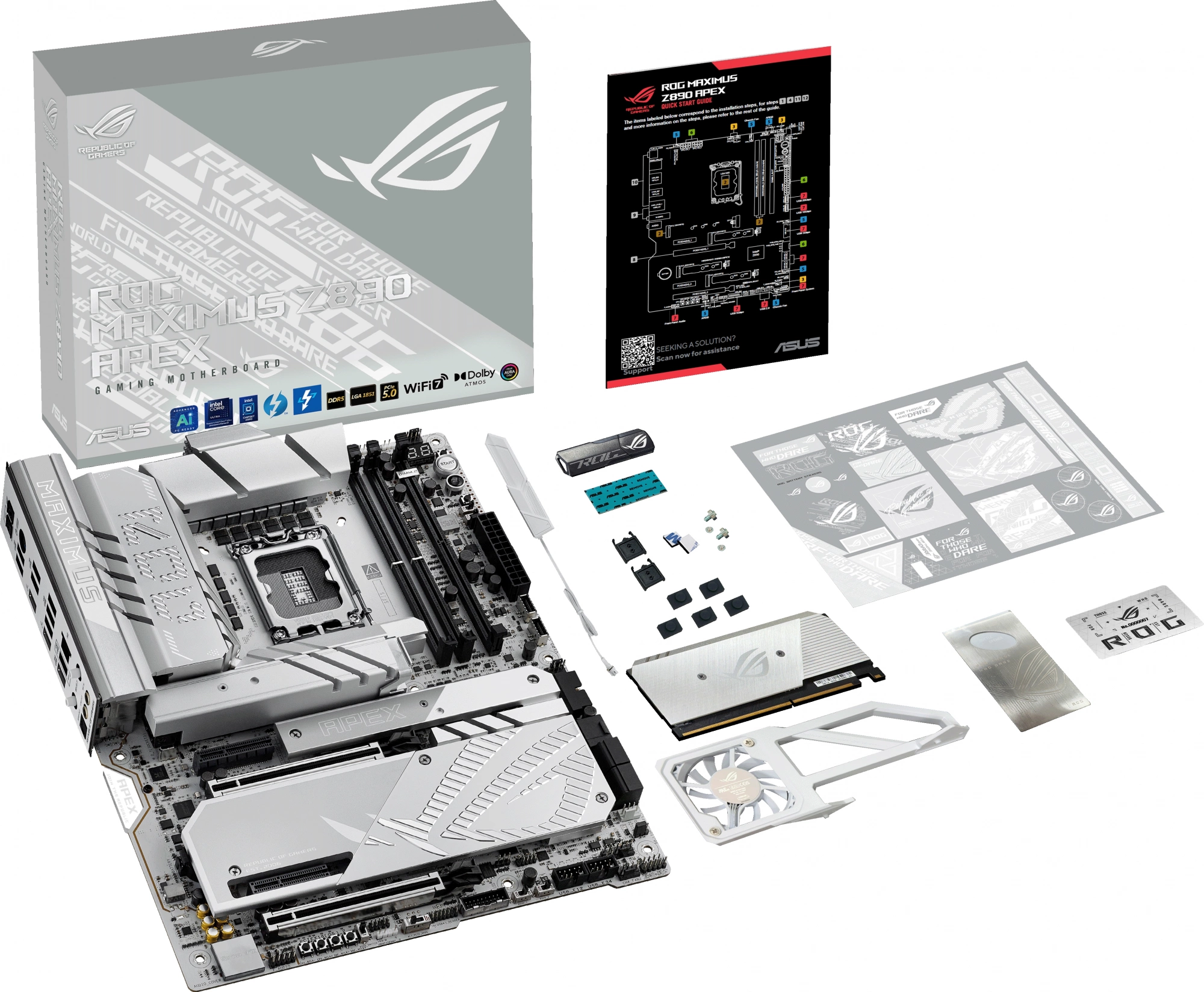 Материнская плата Asus ROG MAXIMUS Z890 APEX Soc-1851 Intel Z890 2xDDR5 ATX AC`97 8ch(7.1) 5Gigabit RAID — миниатюра 11