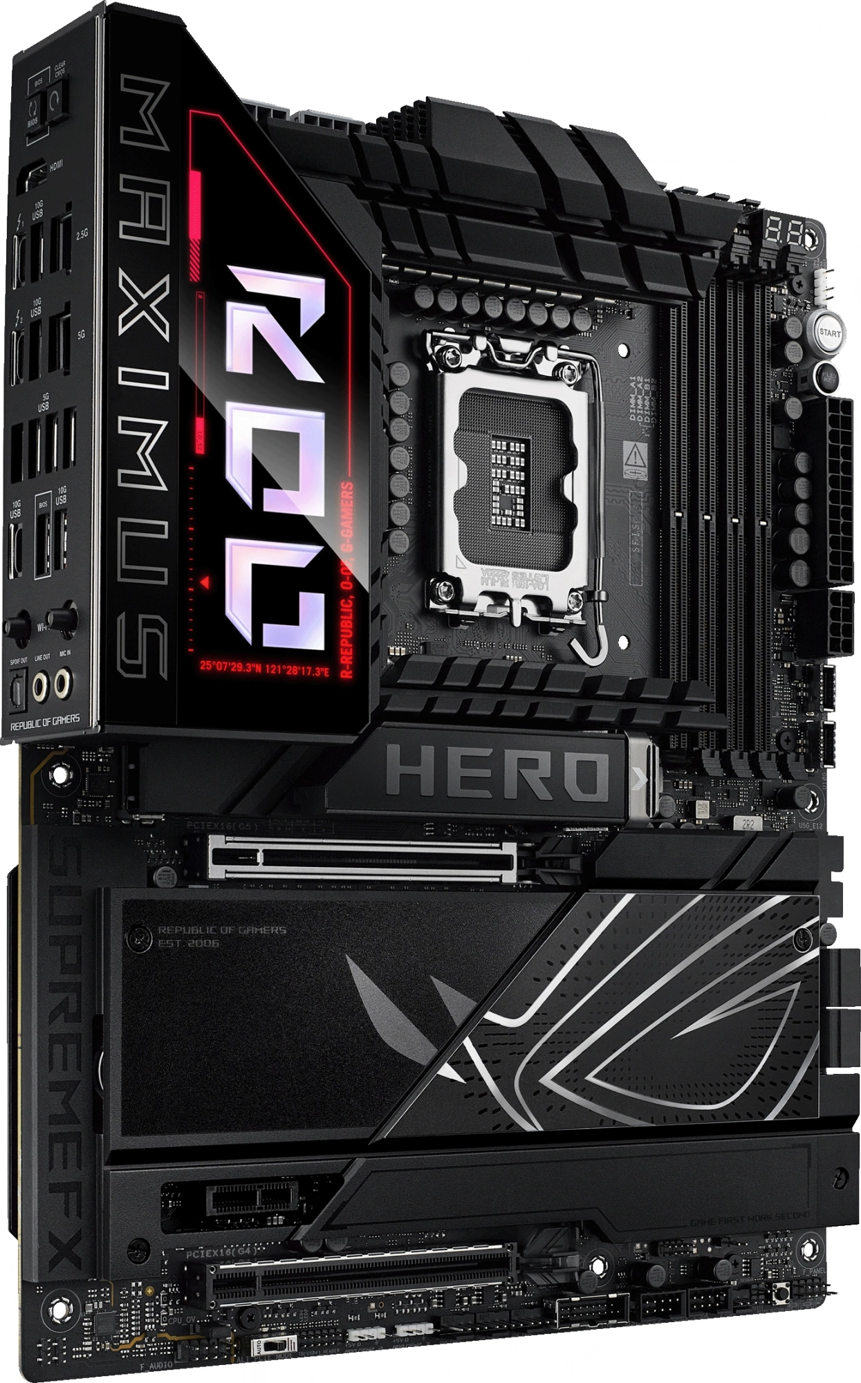 Материнская плата Asus ROG MAXIMUS Z890 HERO Soc-1851 Intel Z890 4xDDR5 ATX AC`97 8ch(7.1) 5Gigabit + 2.5Gigabit Ethernet RAID+HDMI — миниатюра 4
