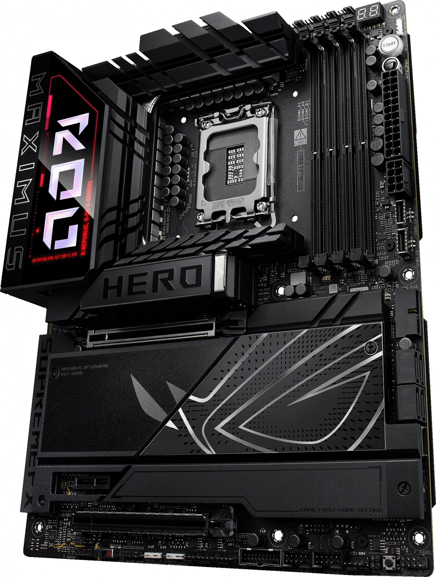 Материнская плата Asus ROG MAXIMUS Z890 HERO Soc-1851 Intel Z890 4xDDR5 ATX AC`97 8ch(7.1) 5Gigabit + 2.5Gigabit Ethernet RAID+HDMI — миниатюра 7
