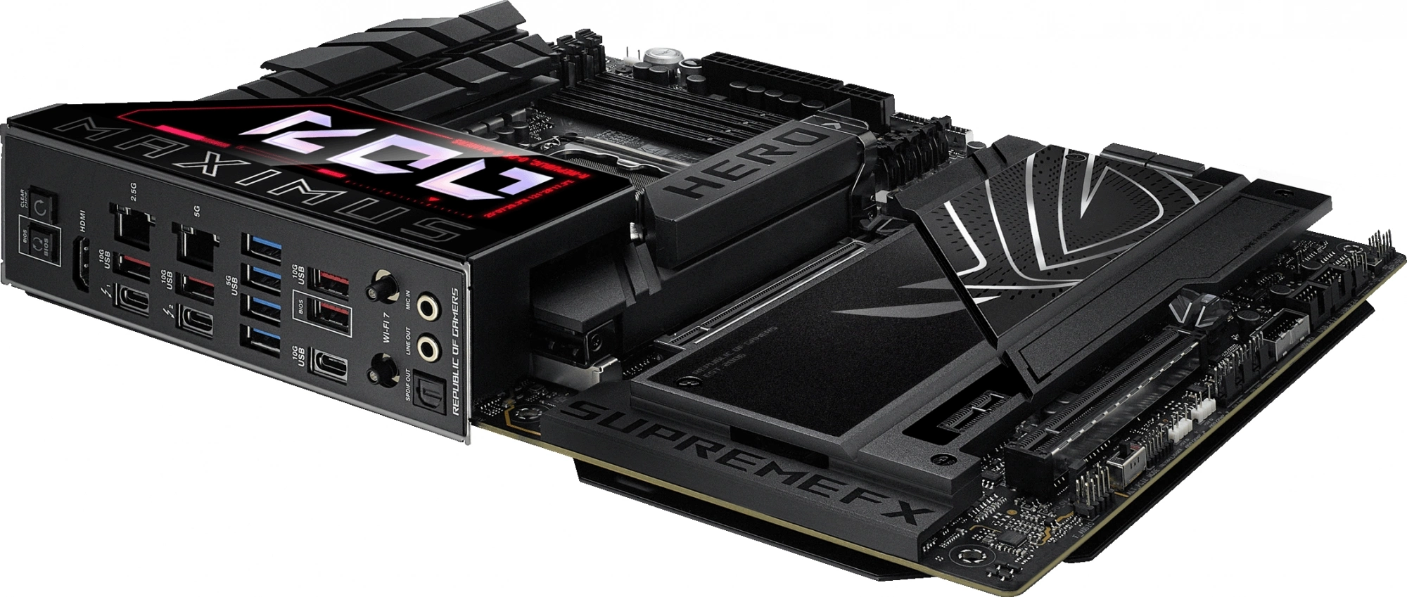 Материнская плата Asus ROG MAXIMUS Z890 HERO Soc-1851 Intel Z890 4xDDR5 ATX AC`97 8ch(7.1) 5Gigabit + 2.5Gigabit Ethernet RAID+HDMI — миниатюра 8