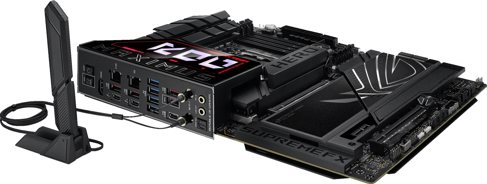 Материнская плата Asus ROG MAXIMUS Z890 HERO Soc-1851 Intel Z890 4xDDR5 ATX AC`97 8ch(7.1) 5Gigabit + 2.5Gigabit Ethernet RAID+HDMI — миниатюра 9