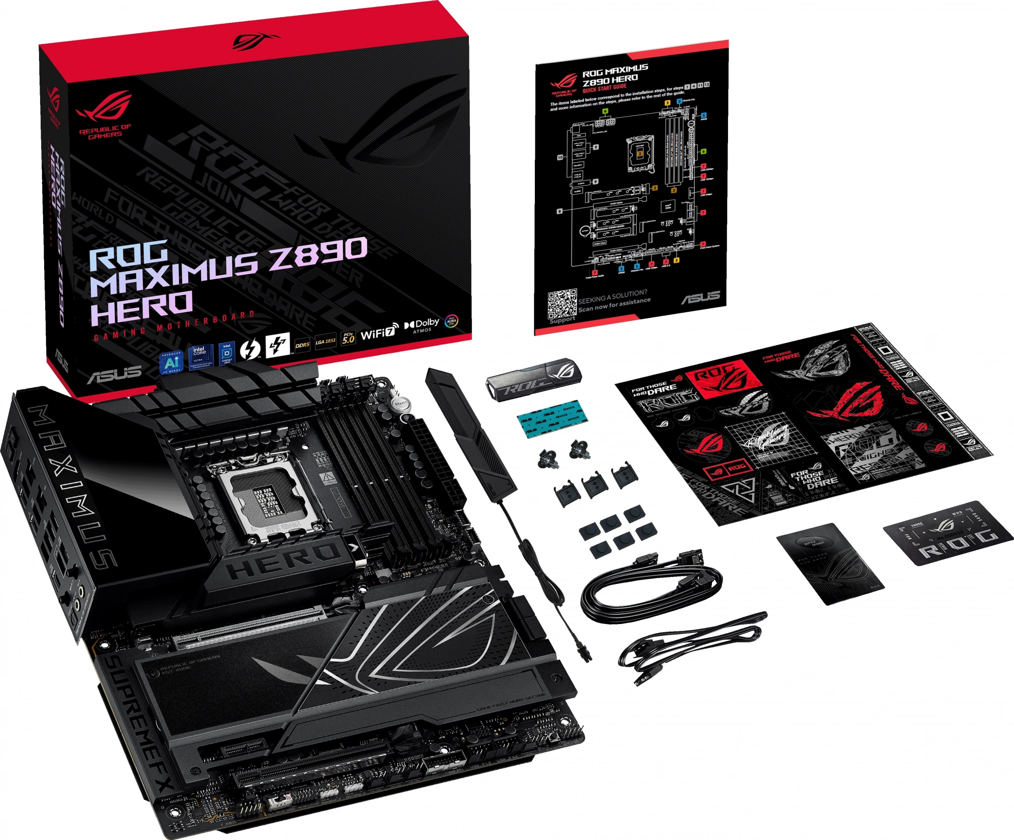 Материнская плата Asus ROG MAXIMUS Z890 HERO Soc-1851 Intel Z890 4xDDR5 ATX AC`97 8ch(7.1) 5Gigabit + 2.5Gigabit Ethernet RAID+HDMI — миниатюра 13