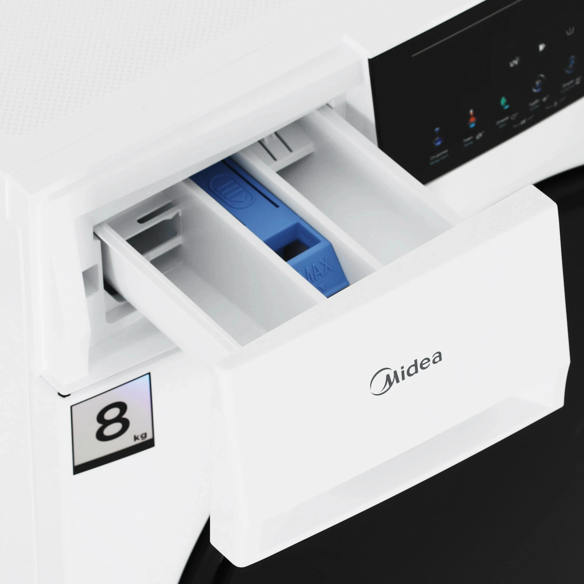 Стиральная машина Midea MFC3814BSW47/W класс: A загр.фронтальная макс.:8кг белый инвертор — миниатюра 8