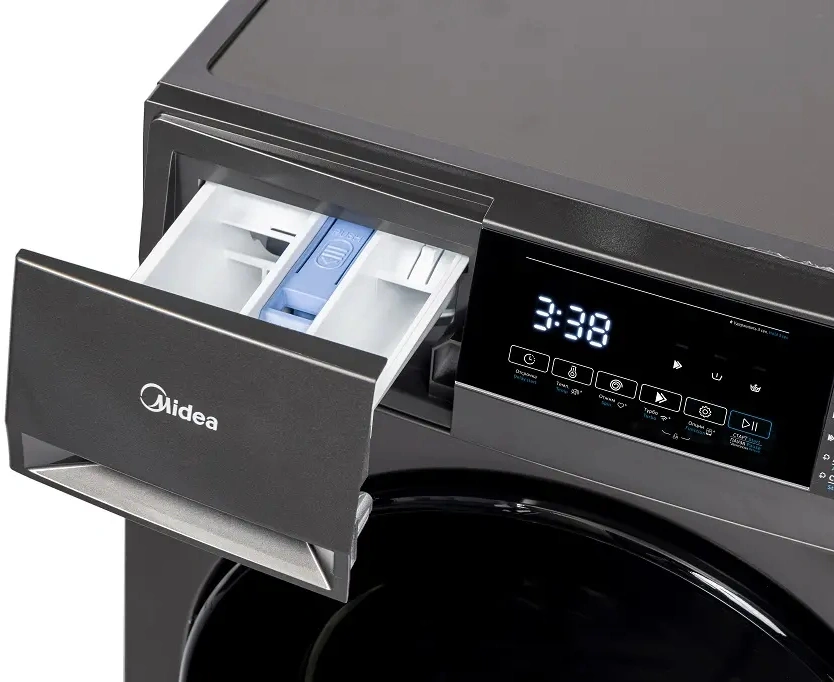 Стиральная машина Midea MFC3712BSW40/S класс: A загр.фронтальная макс.:7кг темно-серебристый инвертор — миниатюра 4