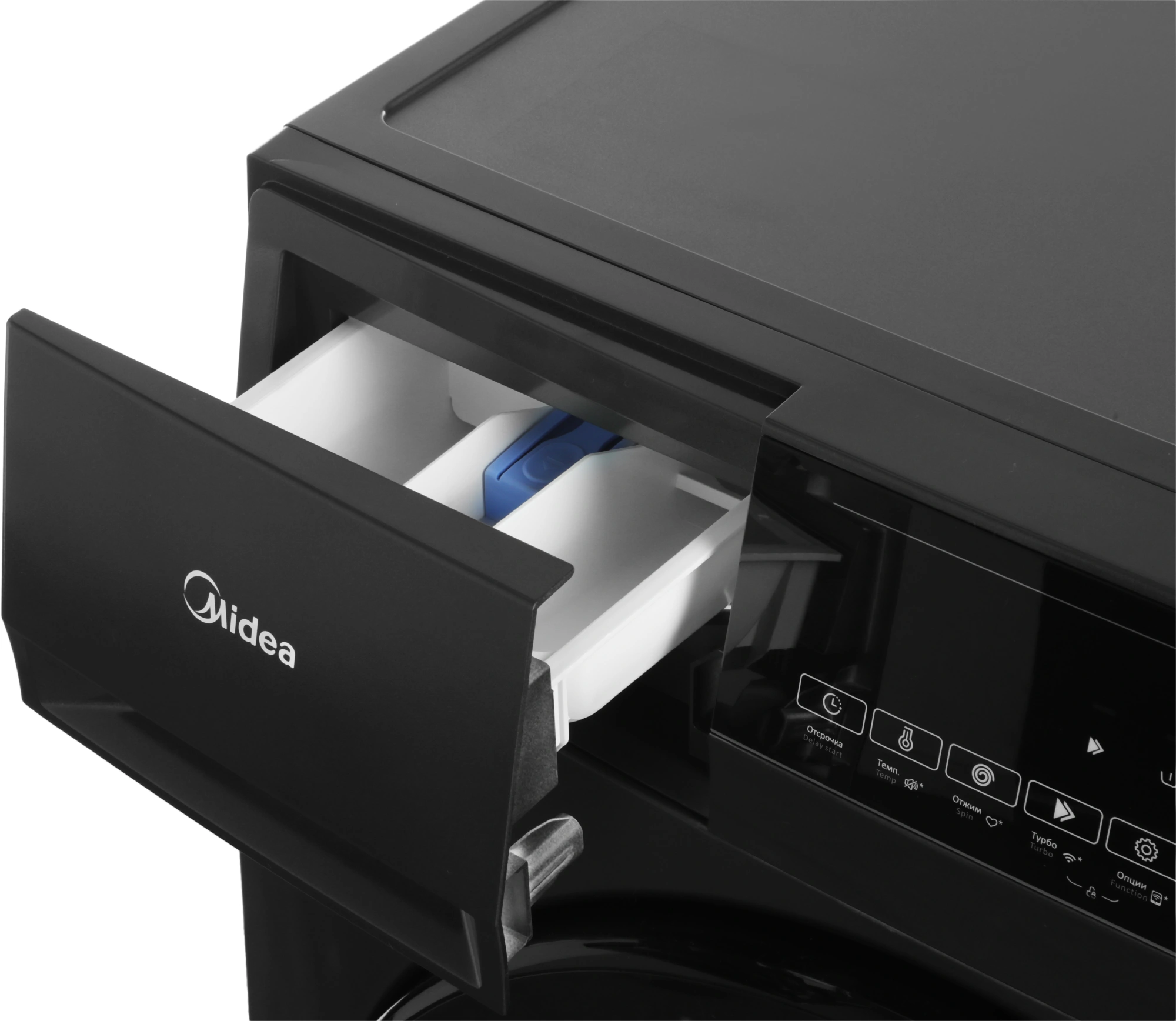 Стиральная машина Midea MFC3712BSW40/S класс: A загр.фронтальная макс.:7кг темно-серебристый инвертор — миниатюра 11