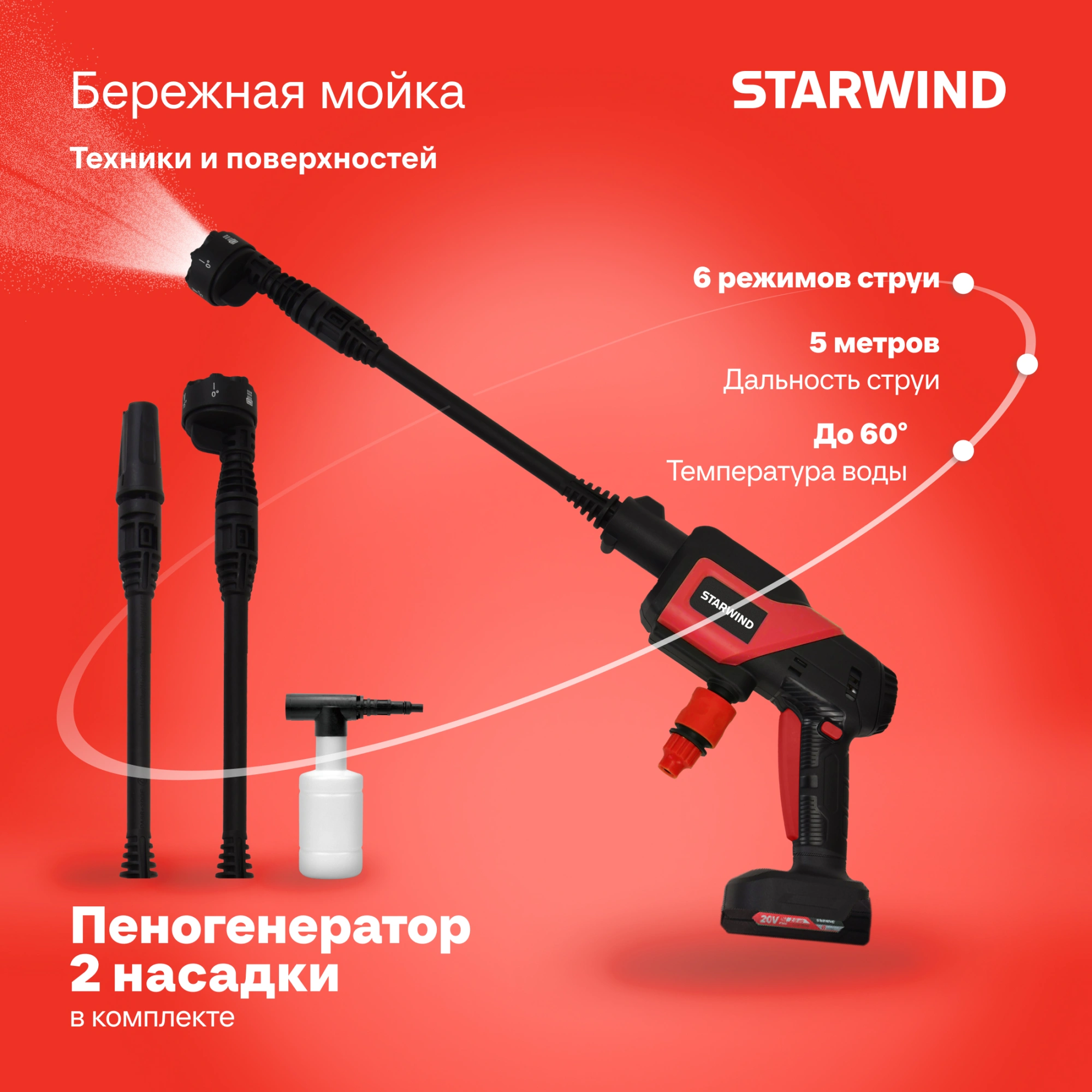 Минимойка Starwind SBW-25.20-2.1B 120Вт — миниатюра 19
