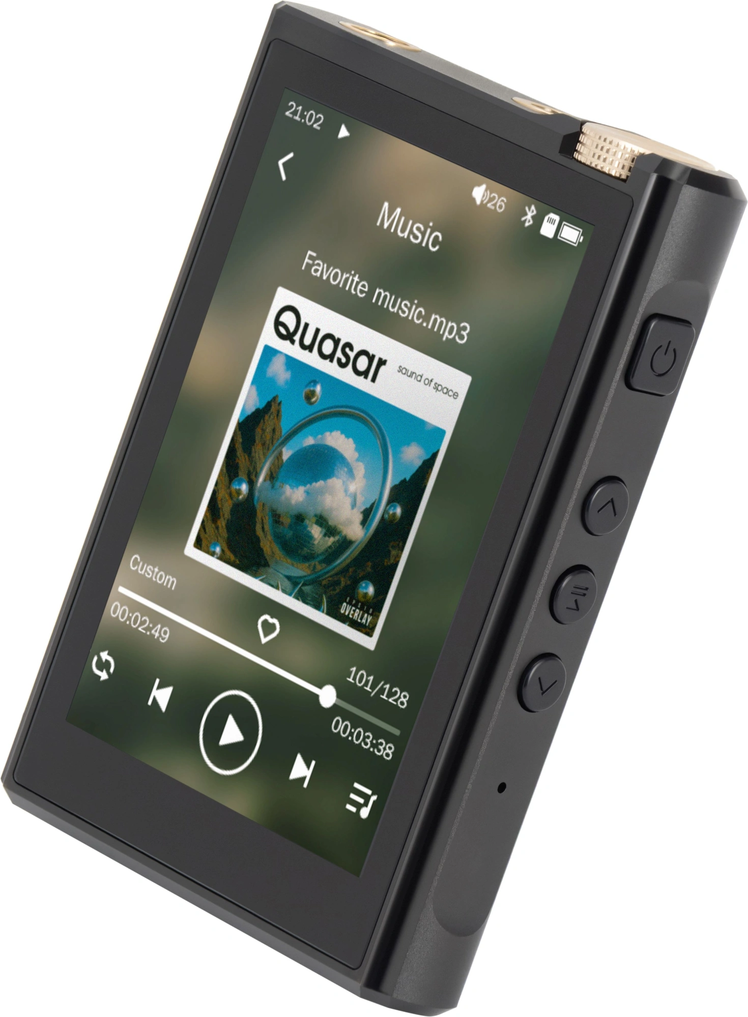 Плеер Hi-Fi Flash Digma Pro XT7 черный/золотистый/3.5"/microSD/microSDHC — миниатюра 2