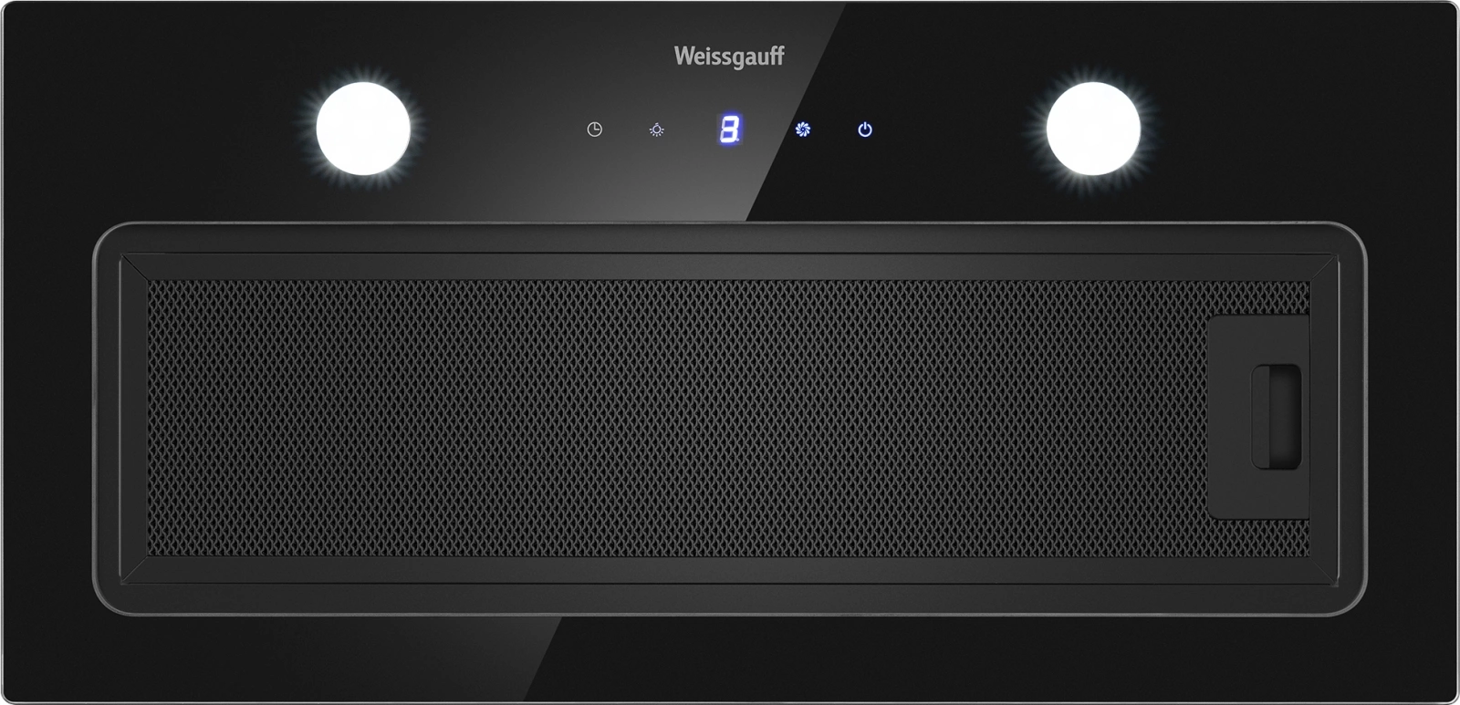 Вытяжка встраиваемая Weissgauff Dubhe 600 Touch черный управление: кнопочное (1 мотор) — миниатюра 3