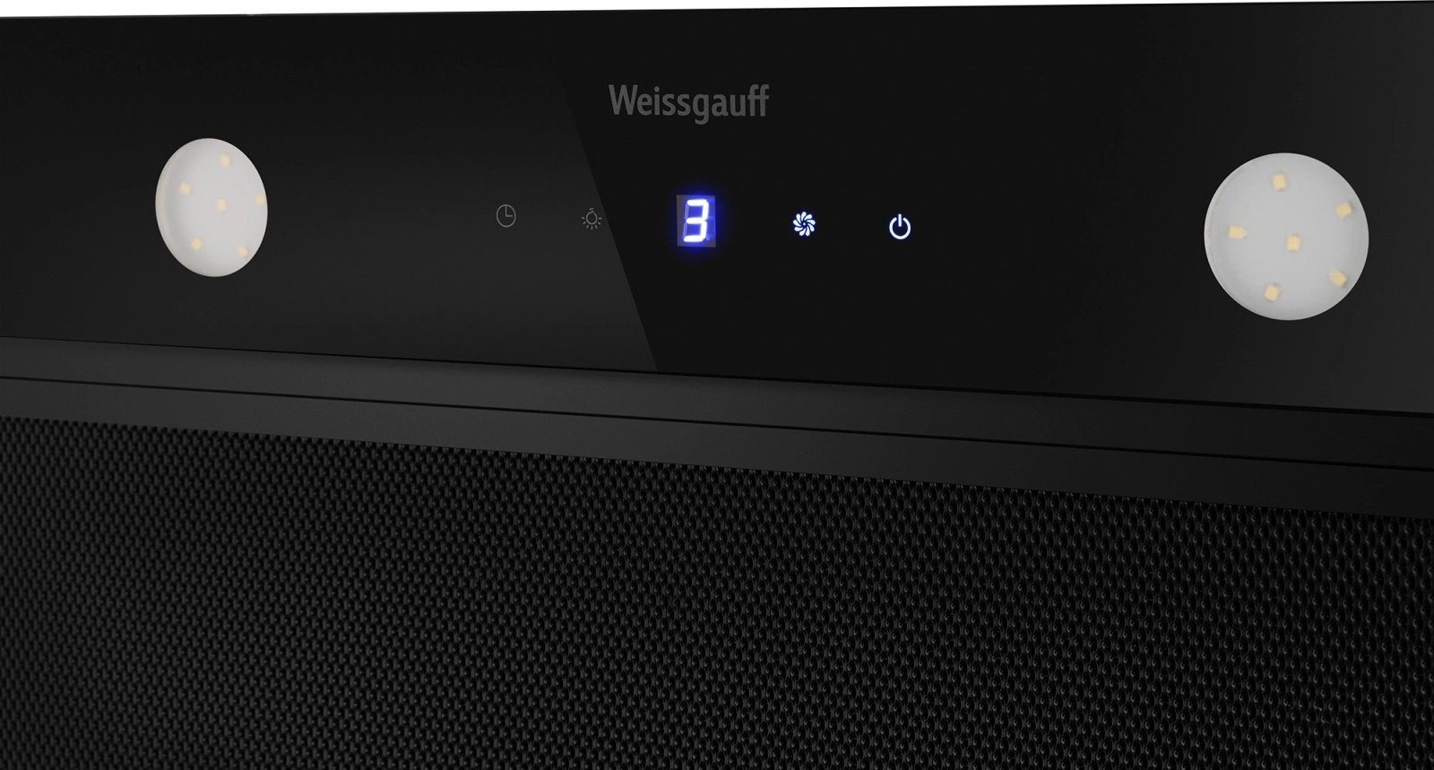 Вытяжка встраиваемая Weissgauff Dubhe 600 Touch черный управление: кнопочное (1 мотор) — миниатюра 4
