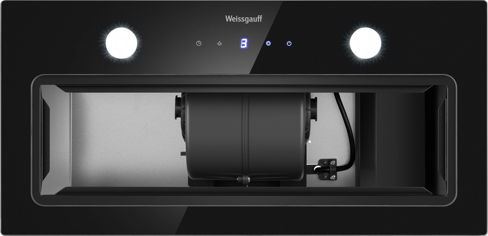 Вытяжка встраиваемая Weissgauff Dubhe 600 Touch черный управление: кнопочное (1 мотор) — миниатюра 6