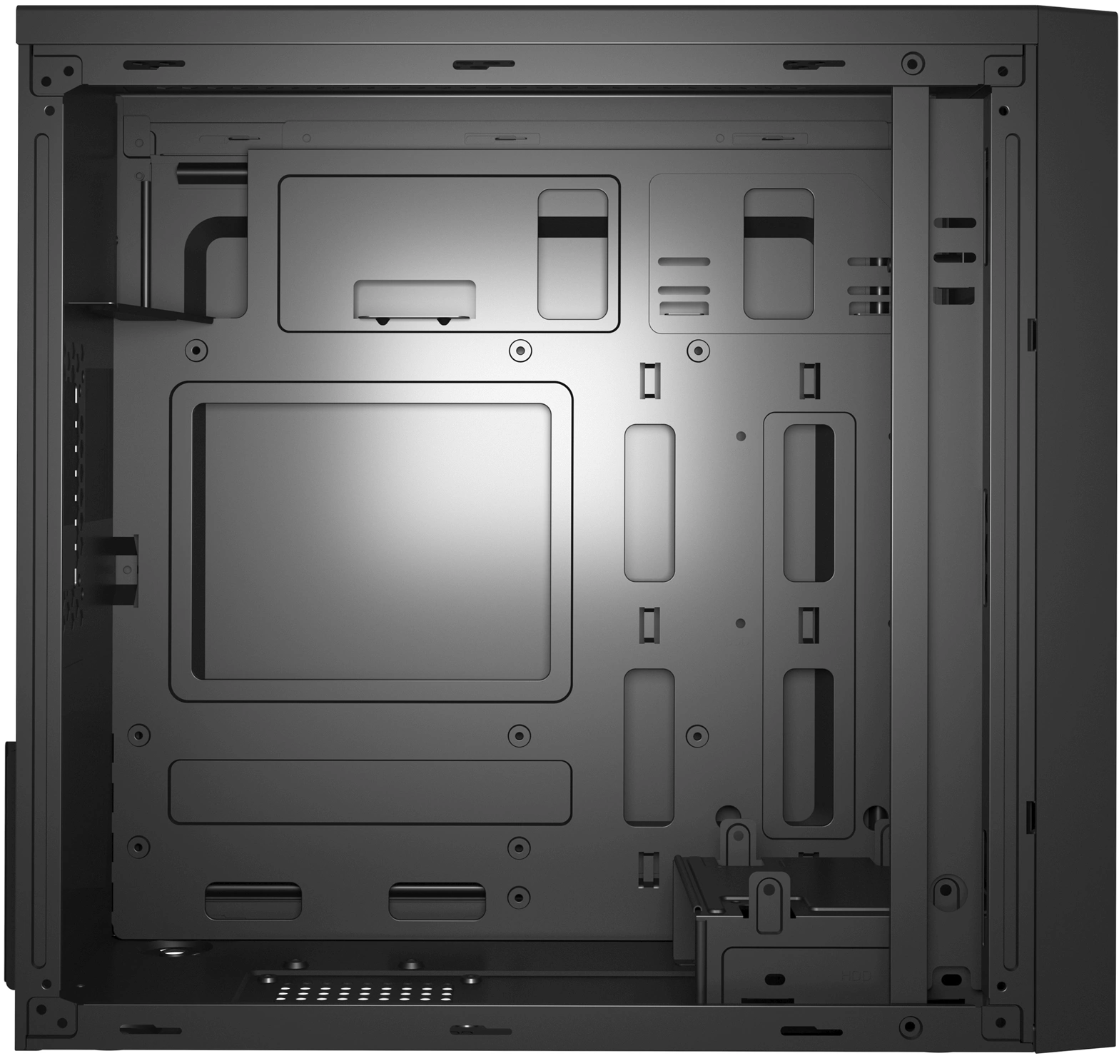 Корпус Digma DCC-MN306 черный без БП mATX 1x80mm 1x92mm 2x120mm 2xUSB2.0 1xUSB3.0 audio — миниатюра 7