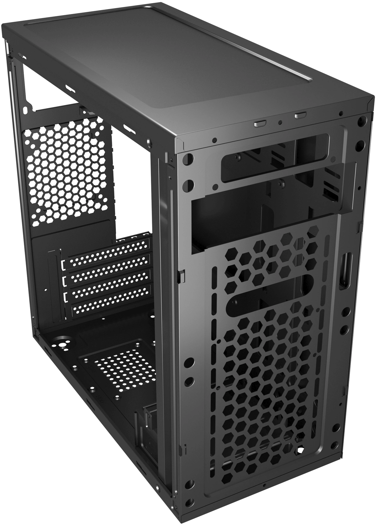 Корпус Digma DCC-MN306 черный без БП mATX 1x80mm 1x92mm 2x120mm 2xUSB2.0 1xUSB3.0 audio — миниатюра 10