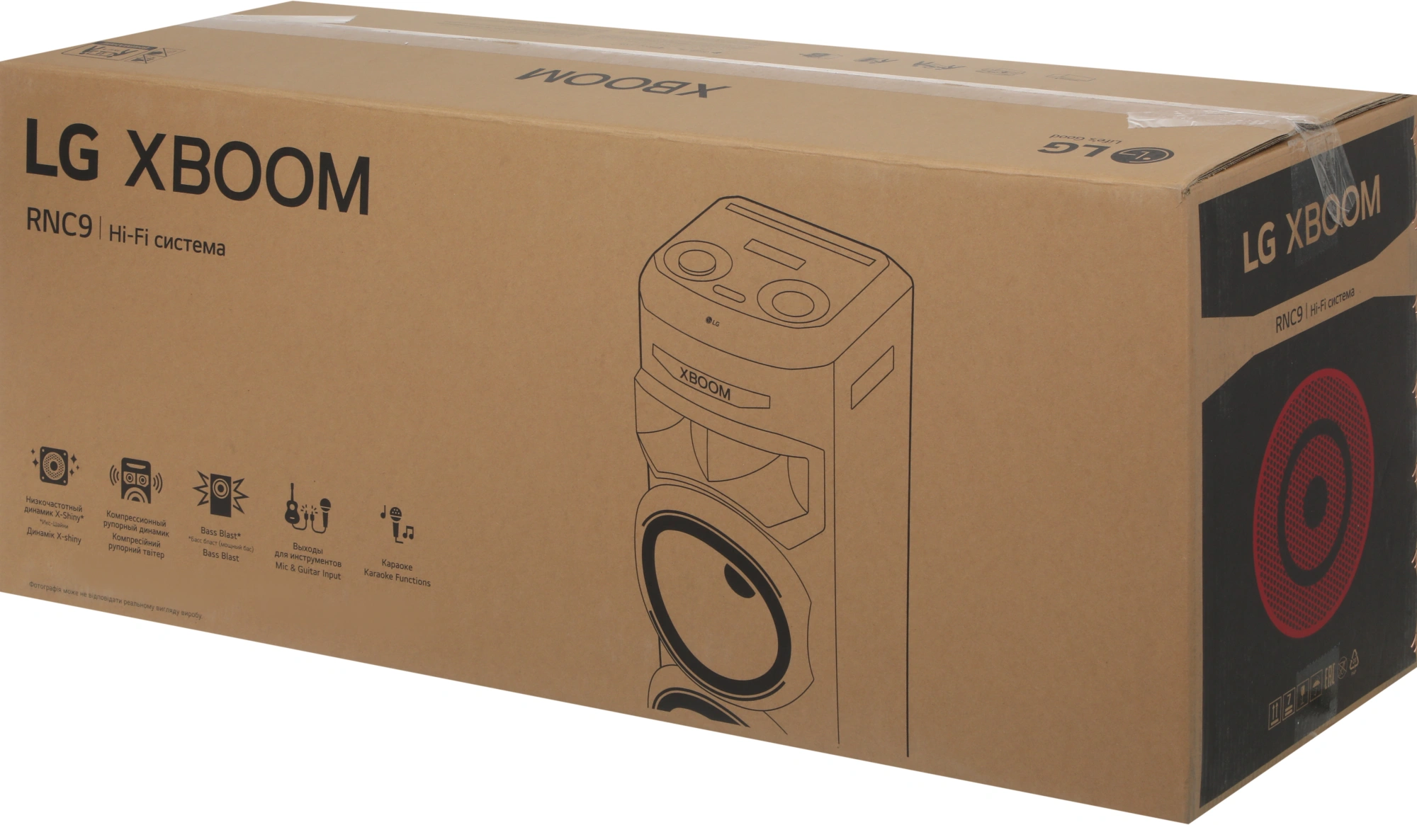 Минисистема LG XBOOM RNC9 черный 600Вт FM USB BT — миниатюра 8