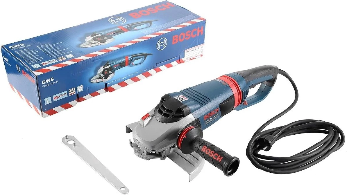 Углошлифовальная машина Bosch GWS 24-230 JH 2400Вт 6500об/мин рез.шпин.:M14 d=230мм (0601884203) — миниатюра 7
