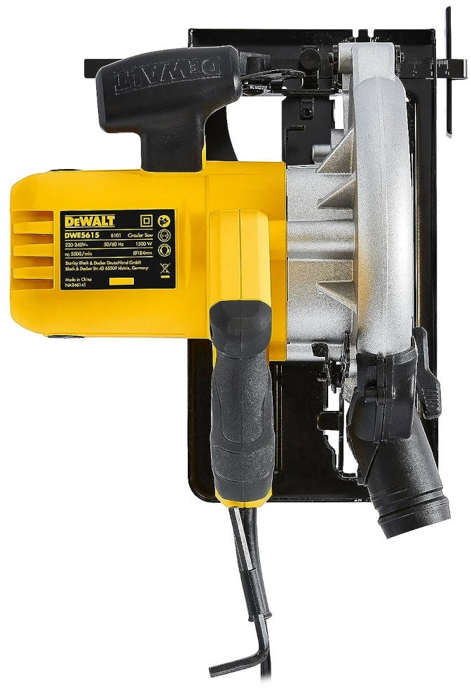 Циркулярная пила (дисковая) DeWalt DWE5615 1500Вт (ручная) D диска.:190мм (DWE5615-QS) — миниатюра 5