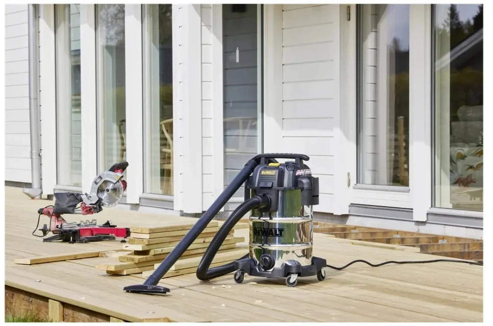 Строительный пылесос DeWalt DXV30SAPTA-QT 750Вт (уборка: сухая/сбор воды/выдув) серебристый — миниатюра 6