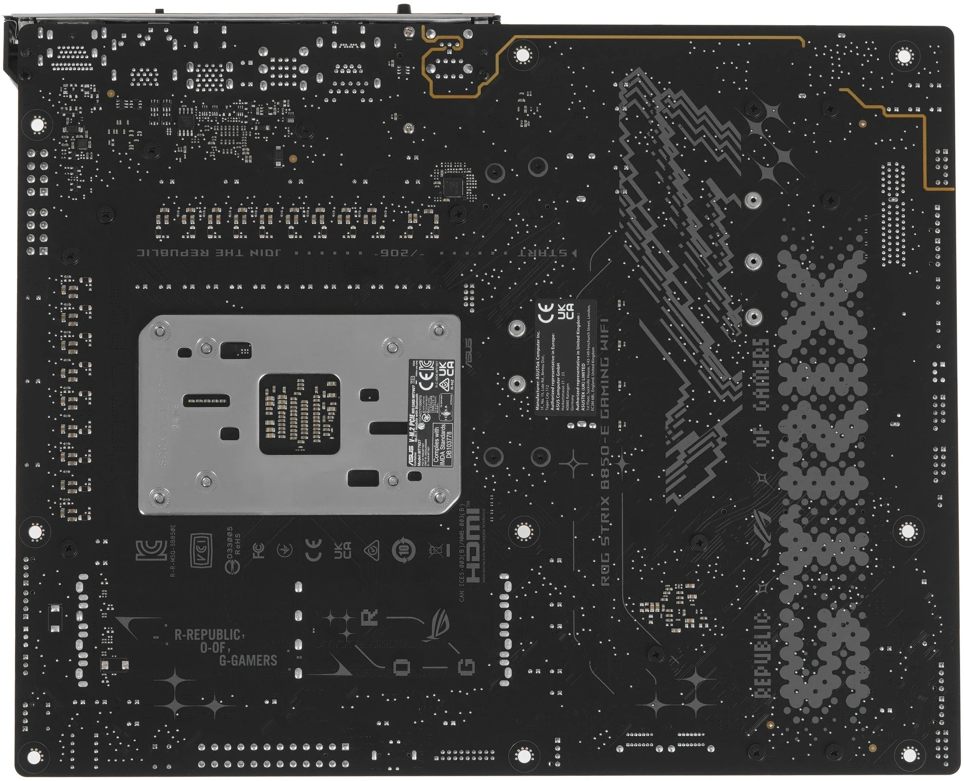 Материнская плата Asus ROG STRIX B850-E GAMING WIFI Socket AM5 AMD B850 4xDDR5 ATX AC`97 8ch(7.1) 2.5Gg RAID+HDMI+DP — миниатюра 2