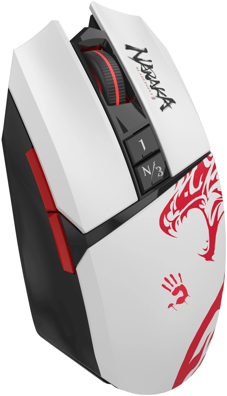 Мышь A4Tech Bloody R36 Ultra белый/черный/красный оптическая 12000dpi беспров. USB 7but (R36 ULTRA NARAKA USB) — миниатюра 9
