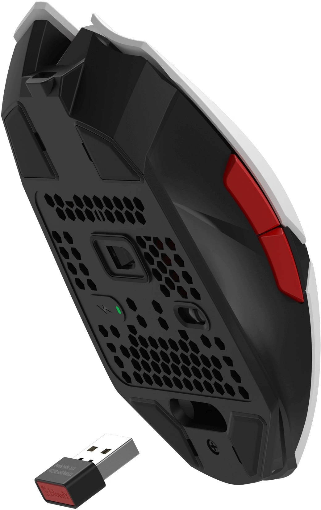 Мышь A4Tech Bloody R36 Ultra белый/черный/красный оптическая 12000dpi беспров. USB 7but (R36 ULTRA NARAKA USB) — миниатюра 11