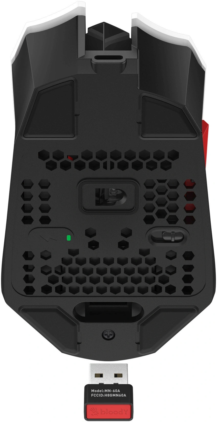 Мышь A4Tech Bloody R36 Ultra белый/черный/красный оптическая 12000dpi беспров. USB 7but (R36 ULTRA NARAKA USB) — миниатюра 13