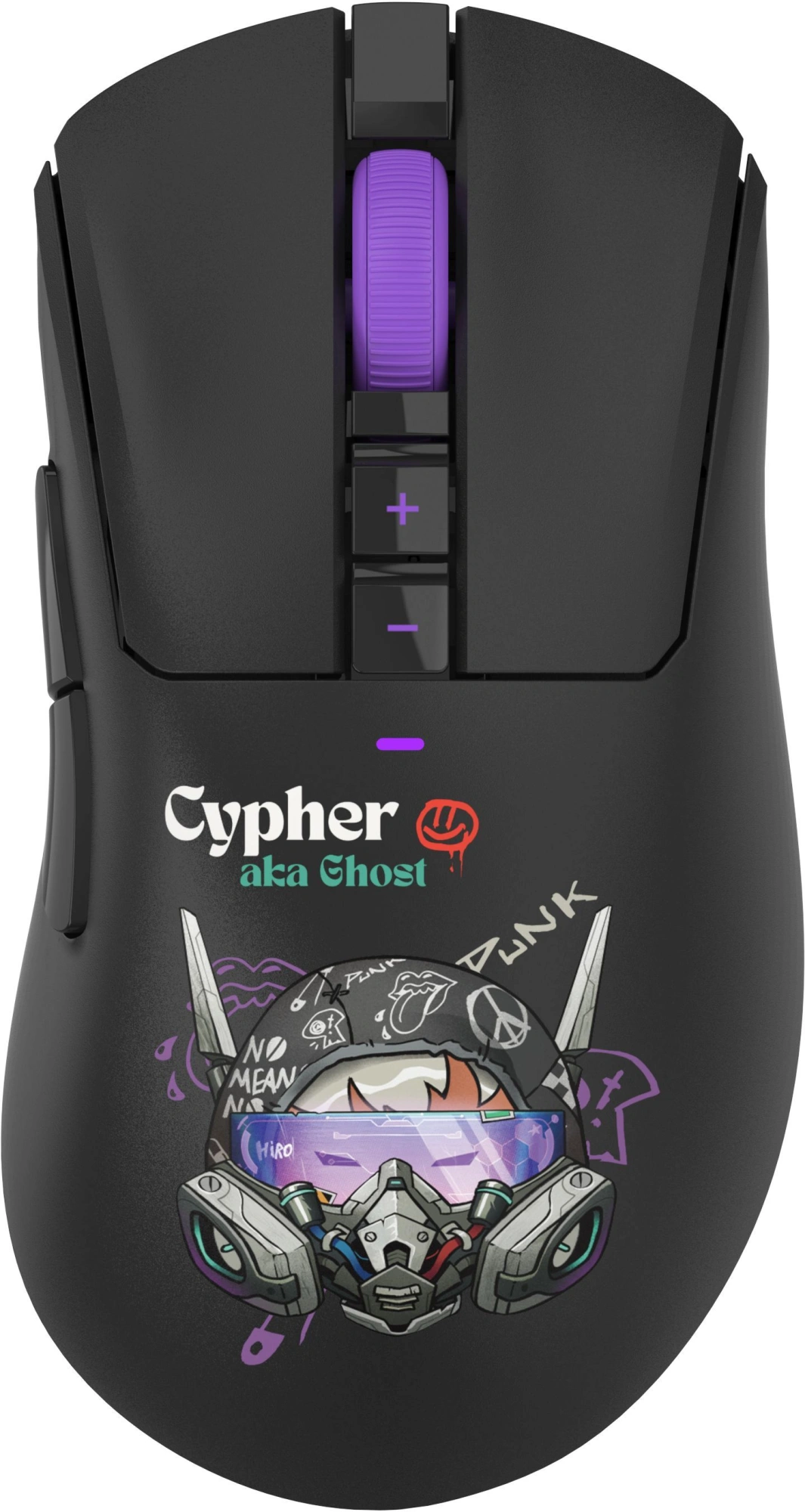 Мышь A4Tech Bloody R73 Pro черный/рисунок оптическая 26000dpi беспров. USB/USB-C 7but (R73 PRO CYPHER GHOST) — фото 1