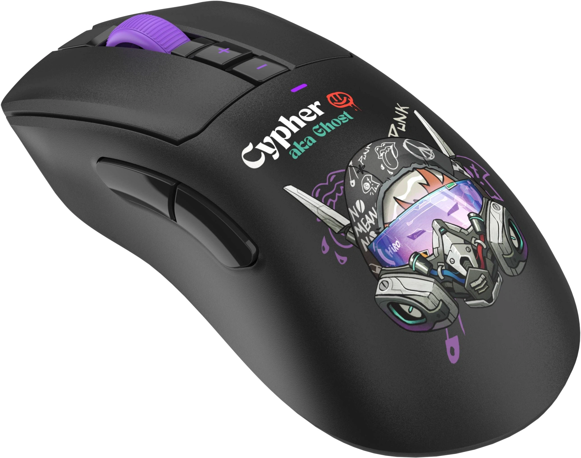 Мышь A4Tech Bloody R73 Pro черный/рисунок оптическая 26000dpi беспров. USB/USB-C 7but (R73 PRO CYPHER GHOST) — миниатюра 5