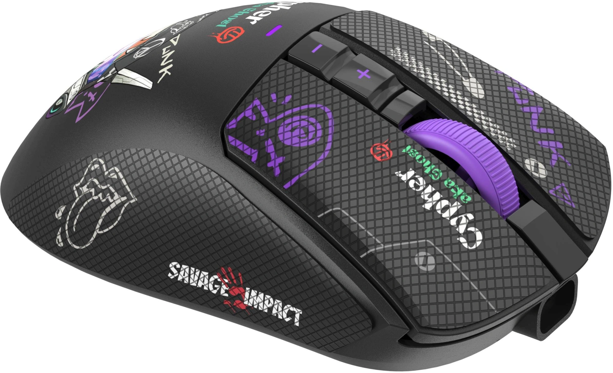Мышь A4Tech Bloody R73 Pro черный/рисунок оптическая 26000dpi беспров. USB/USB-C 7but (R73 PRO CYPHER GHOST) — миниатюра 15
