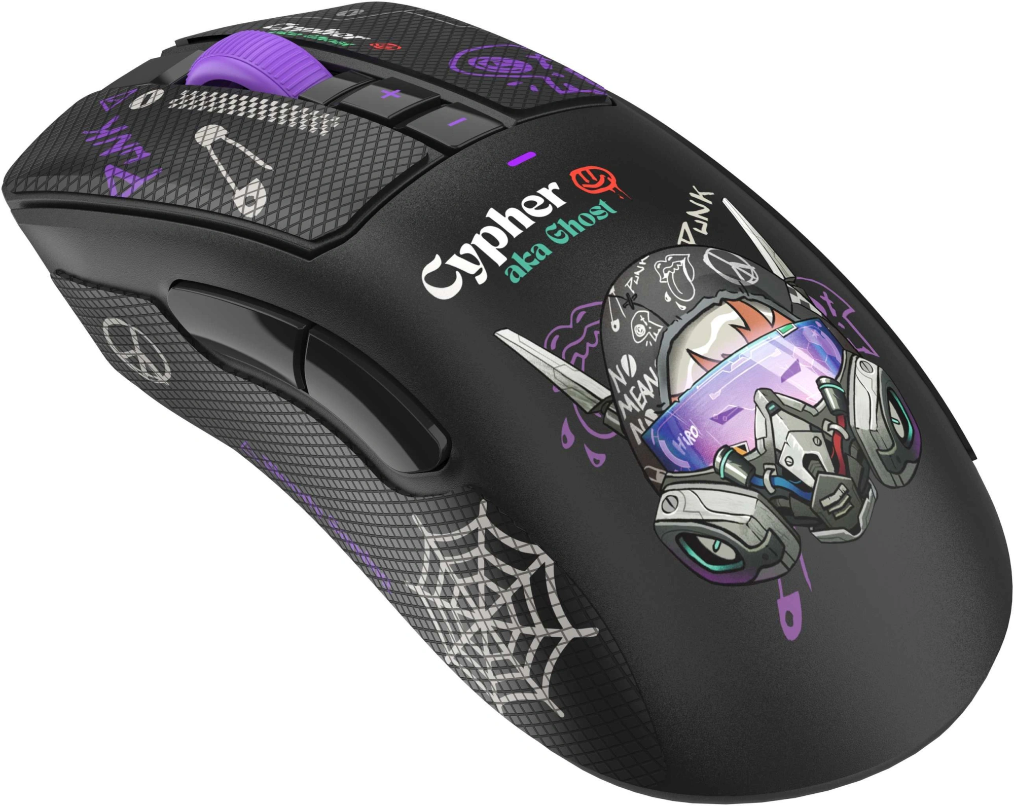 Мышь A4Tech Bloody R73 Pro черный/рисунок оптическая 26000dpi беспров. USB/USB-C 7but (R73 PRO CYPHER GHOST) — миниатюра 18