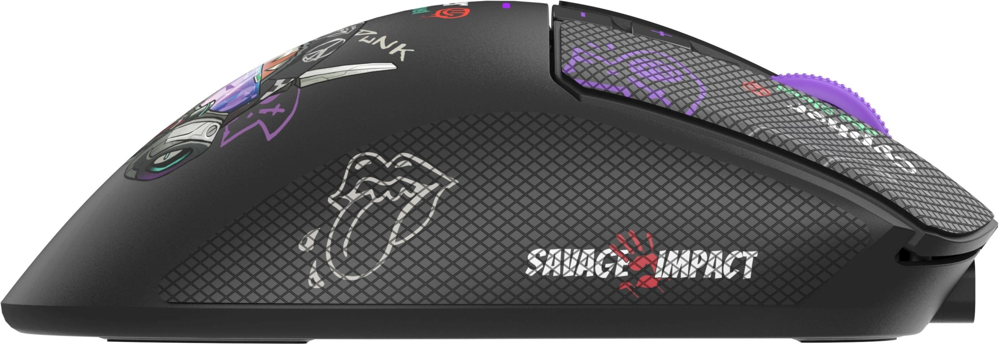 Мышь A4Tech Bloody R73 Pro черный/рисунок оптическая 26000dpi беспров. USB/USB-C 7but (R73 PRO CYPHER GHOST) — миниатюра 23