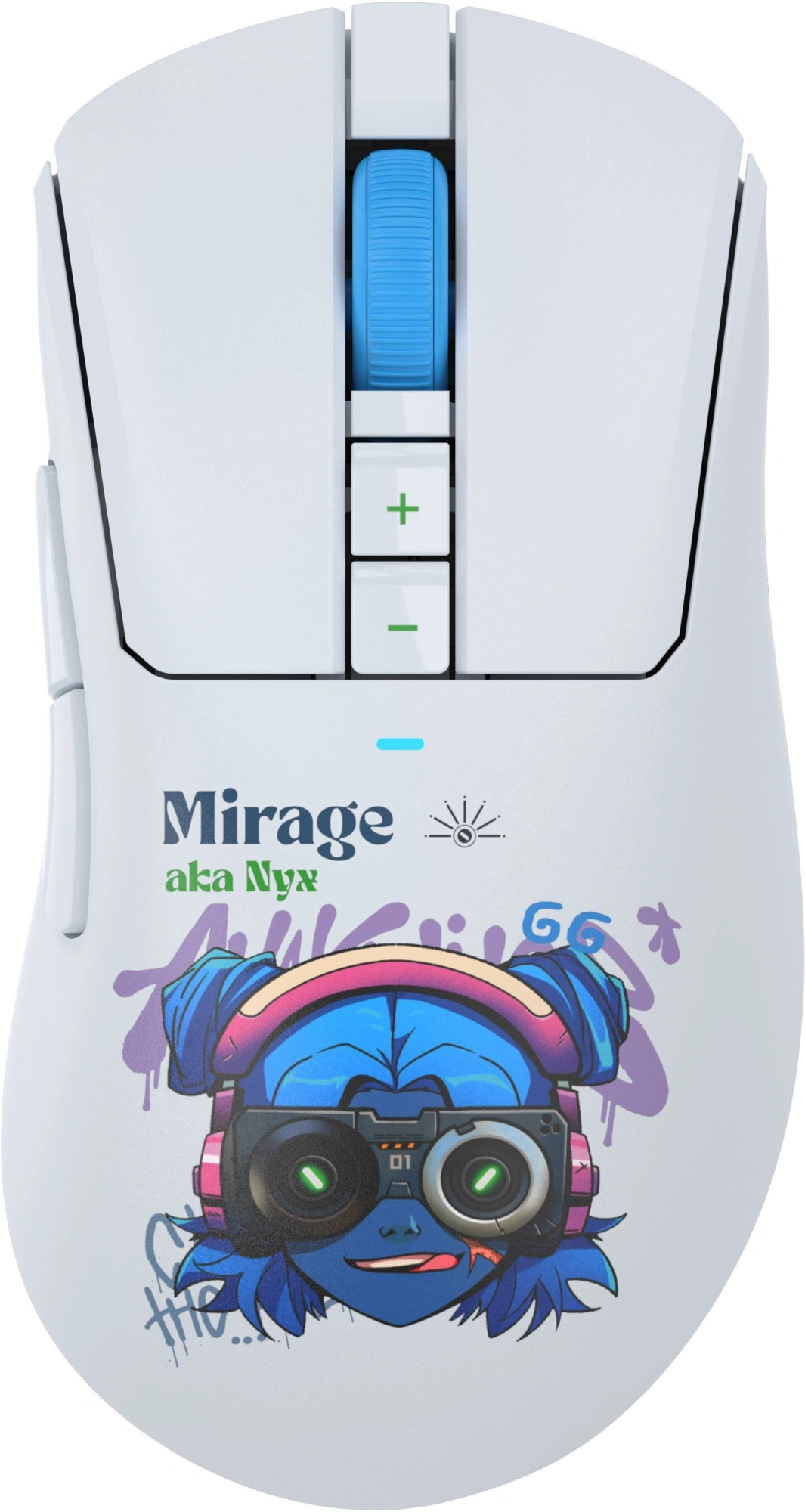Мышь A4Tech Bloody R73 Pro белый/рисунок оптическая 26000dpi беспров. USB/USB-C 7but (R73 PRO NYX MIRAGE) — фото 1