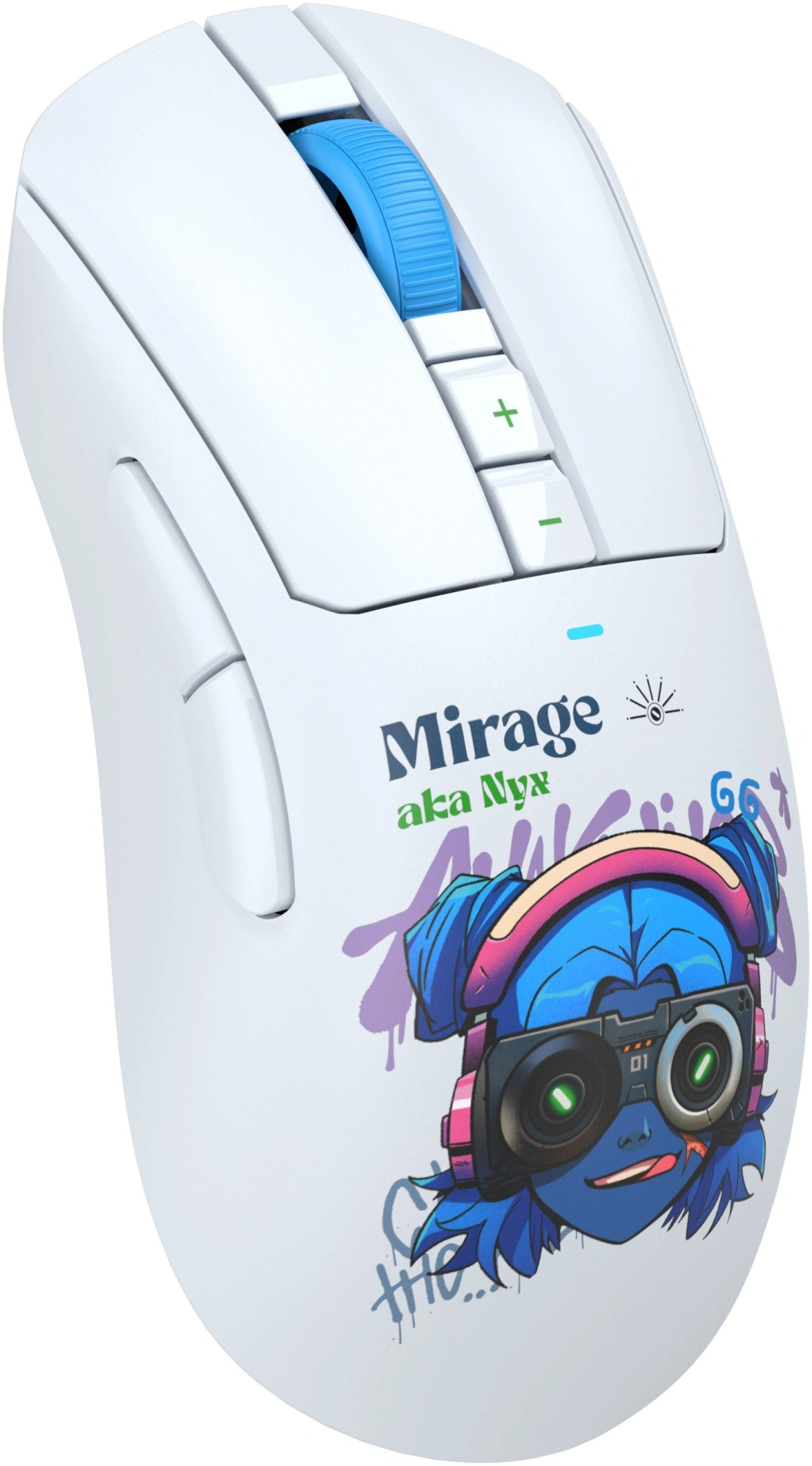 Мышь A4Tech Bloody R73 Pro белый/рисунок оптическая 26000dpi беспров. USB/USB-C 7but (R73 PRO NYX MIRAGE) — миниатюра 8