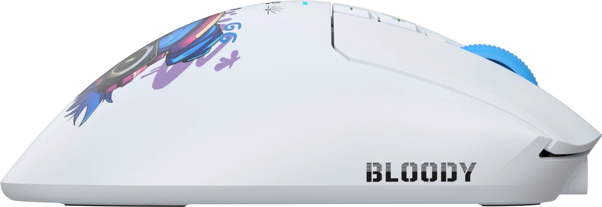 Мышь A4Tech Bloody R73 Pro белый/рисунок оптическая 26000dpi беспров. USB/USB-C 7but (R73 PRO NYX MIRAGE) — миниатюра 9