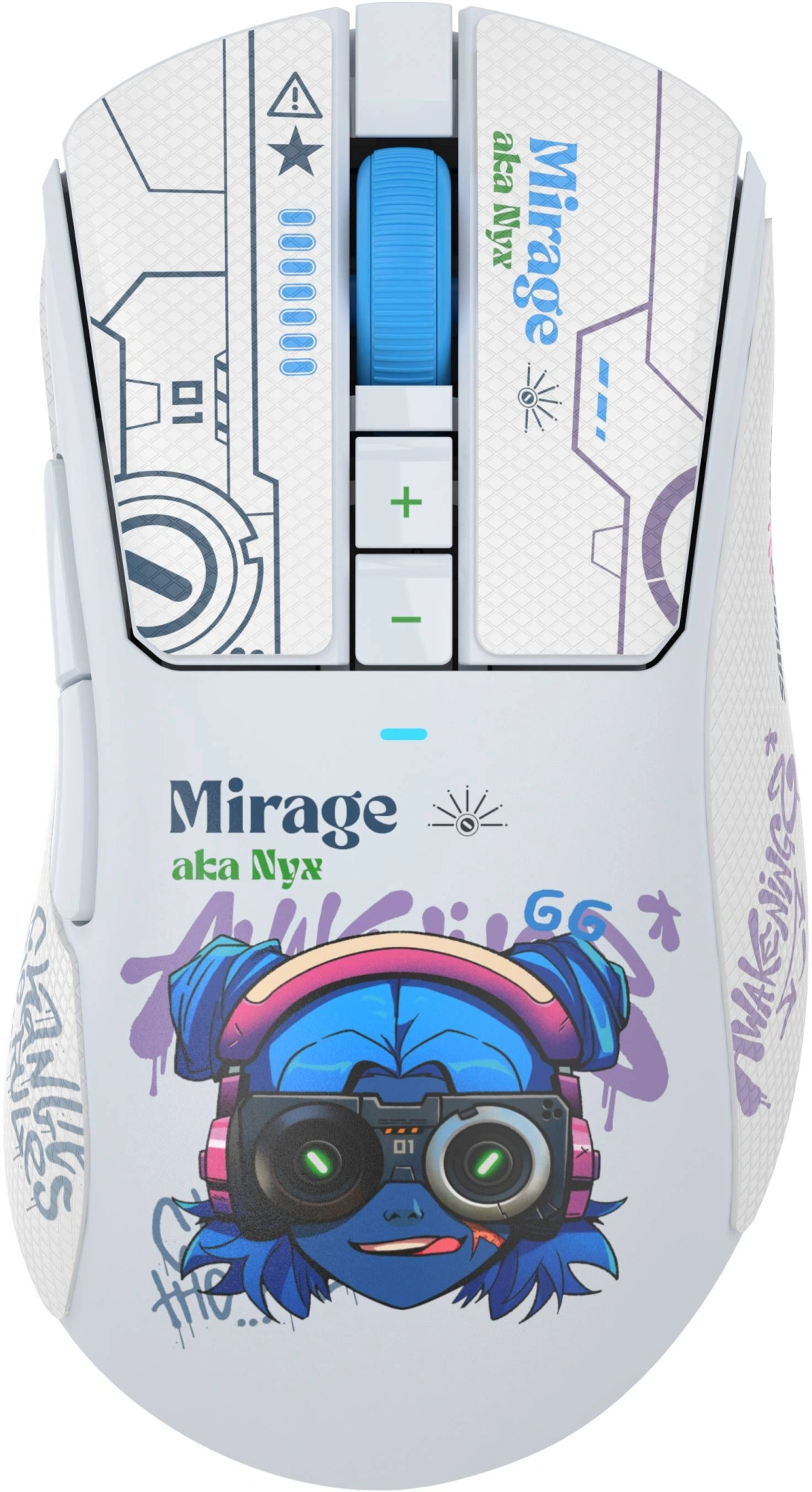Мышь A4Tech Bloody R73 Pro белый/рисунок оптическая 26000dpi беспров. USB/USB-C 7but (R73 PRO NYX MIRAGE) — миниатюра 13