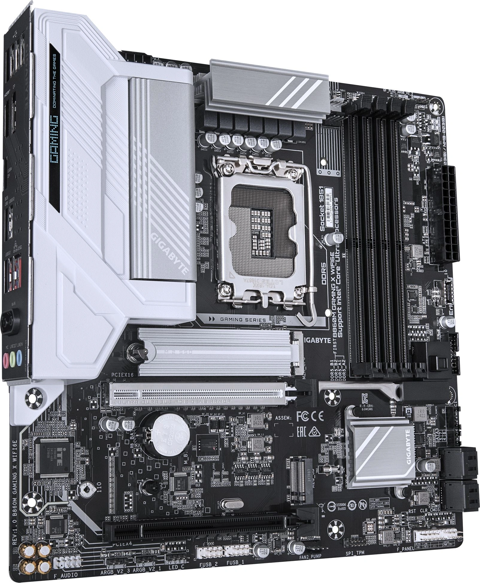 Материнская плата Gigabyte B860M GAMING X WIFI6E Soc-1851 Intel B860 4xDDR5 mATX AC`97 8ch(7.1) 2.5Gg RAID+HDMI+DP — миниатюра 2