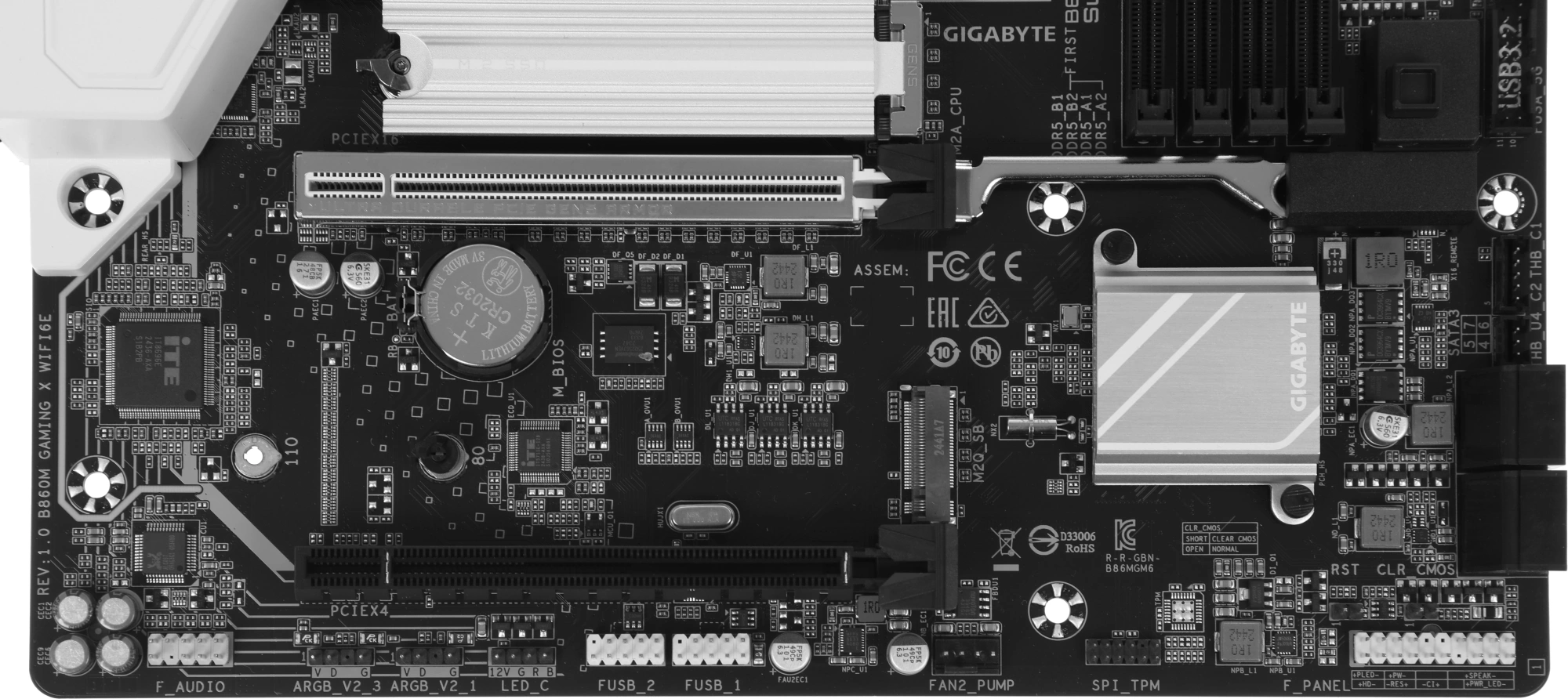 Материнская плата Gigabyte B860M GAMING X WIFI6E Soc-1851 Intel B860 4xDDR5 mATX AC`97 8ch(7.1) 2.5Gg RAID+HDMI+DP — миниатюра 4
