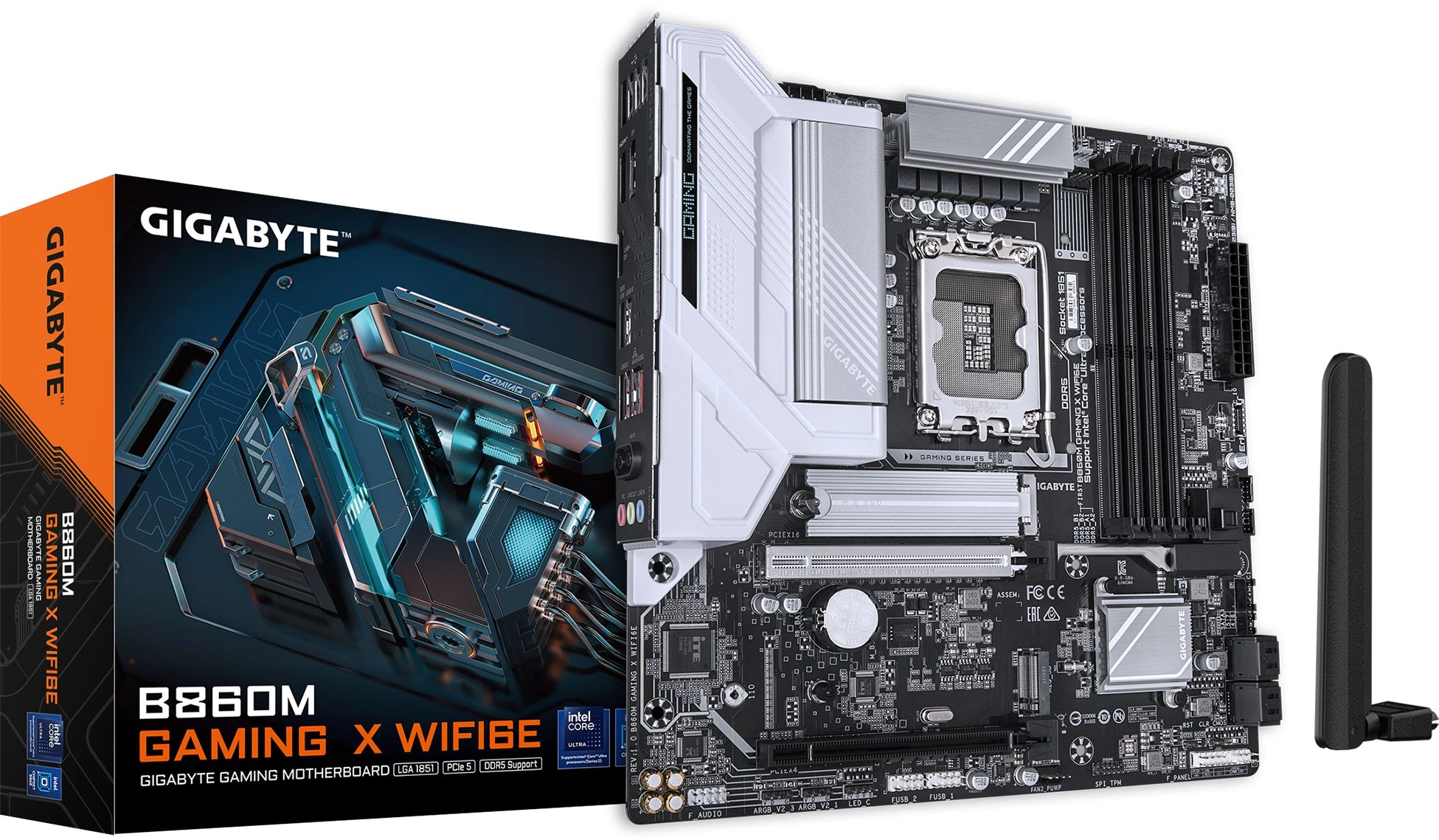Материнская плата Gigabyte B860M GAMING X WIFI6E Soc-1851 Intel B860 4xDDR5 mATX AC`97 8ch(7.1) 2.5Gg RAID+HDMI+DP — миниатюра 11