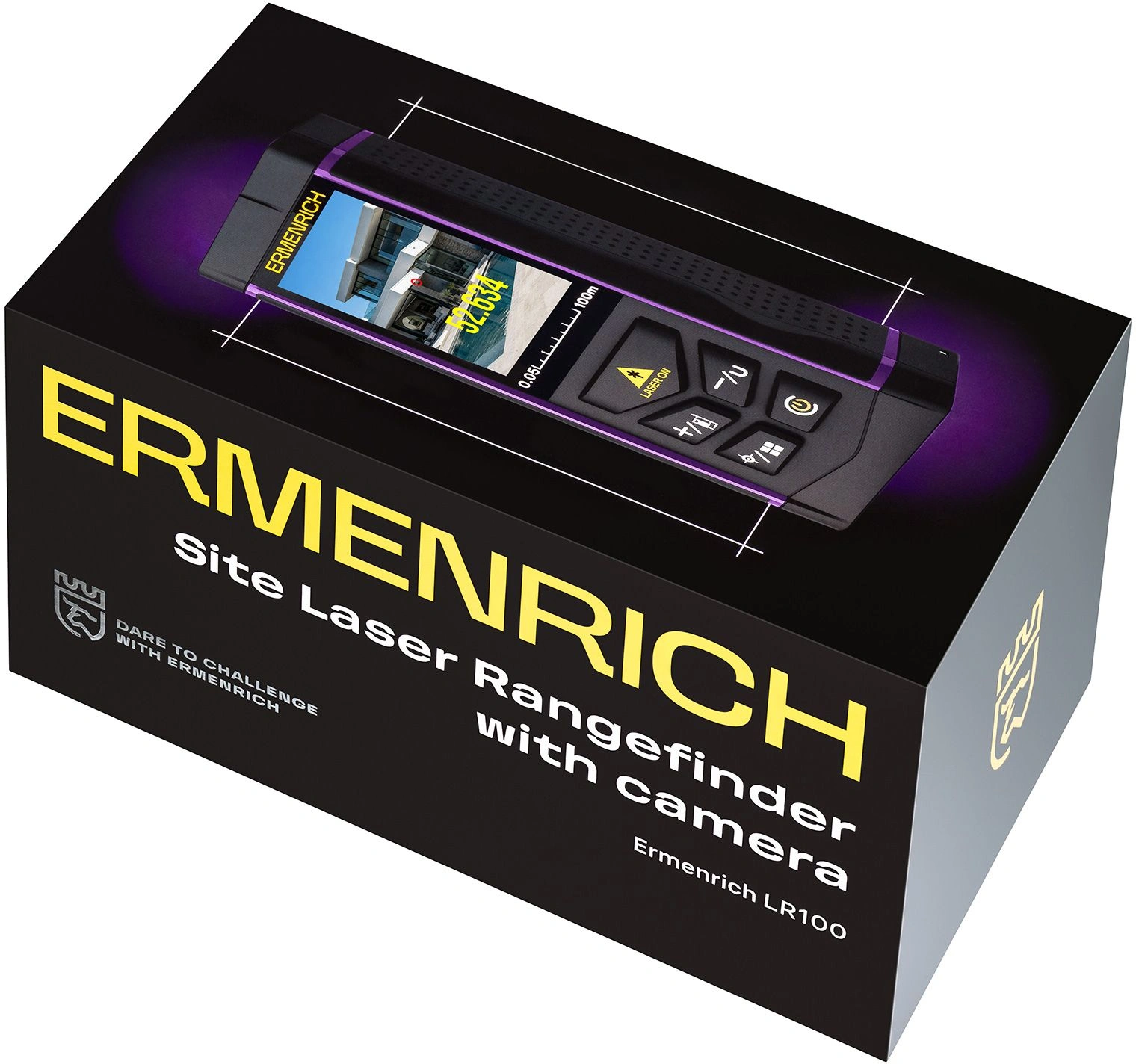 Лазерный дальномер Ermenrich LR100 2кл.лаз. 670нм цв.луч. красный (84652) — миниатюра 10