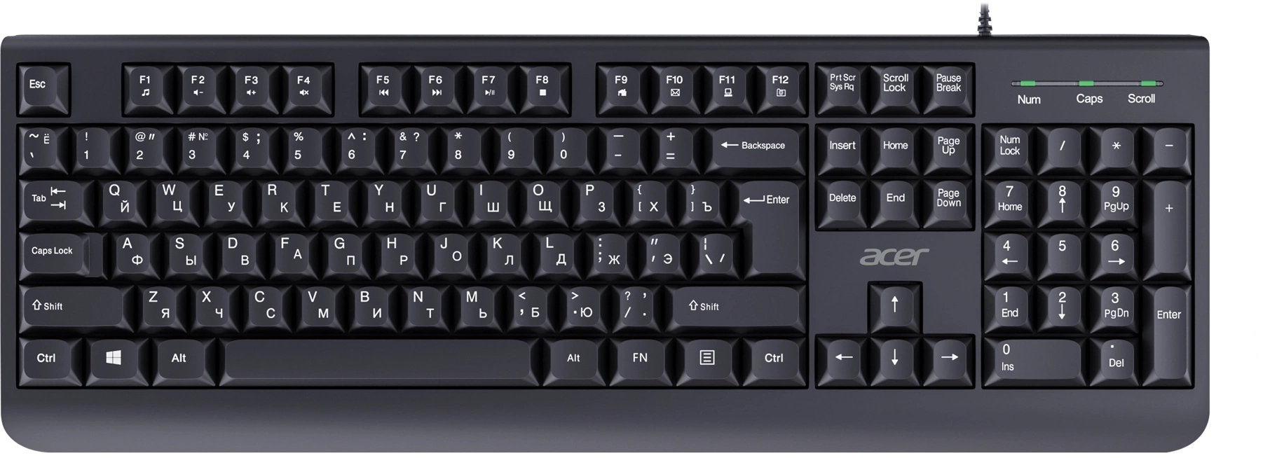 Клавиатура + мышь Acer OCC400 клав:черный мышь:черный USB (ZL.ACCCC.015) — миниатюра 2
