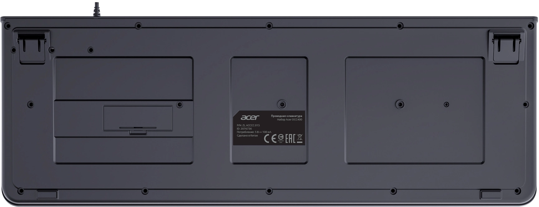 Клавиатура + мышь Acer OCC400 клав:черный мышь:черный USB (ZL.ACCCC.015) — миниатюра 7