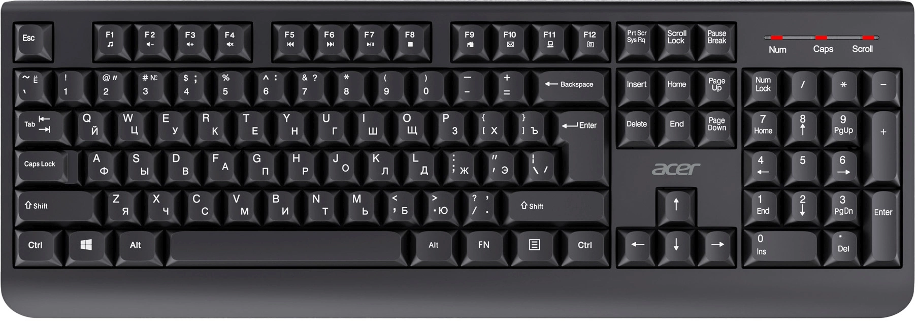 Клавиатура + мышь Acer OCC401 клав:черный мышь:черный USB беспроводная Multimedia (ZL.ACCCC.016) — миниатюра 2