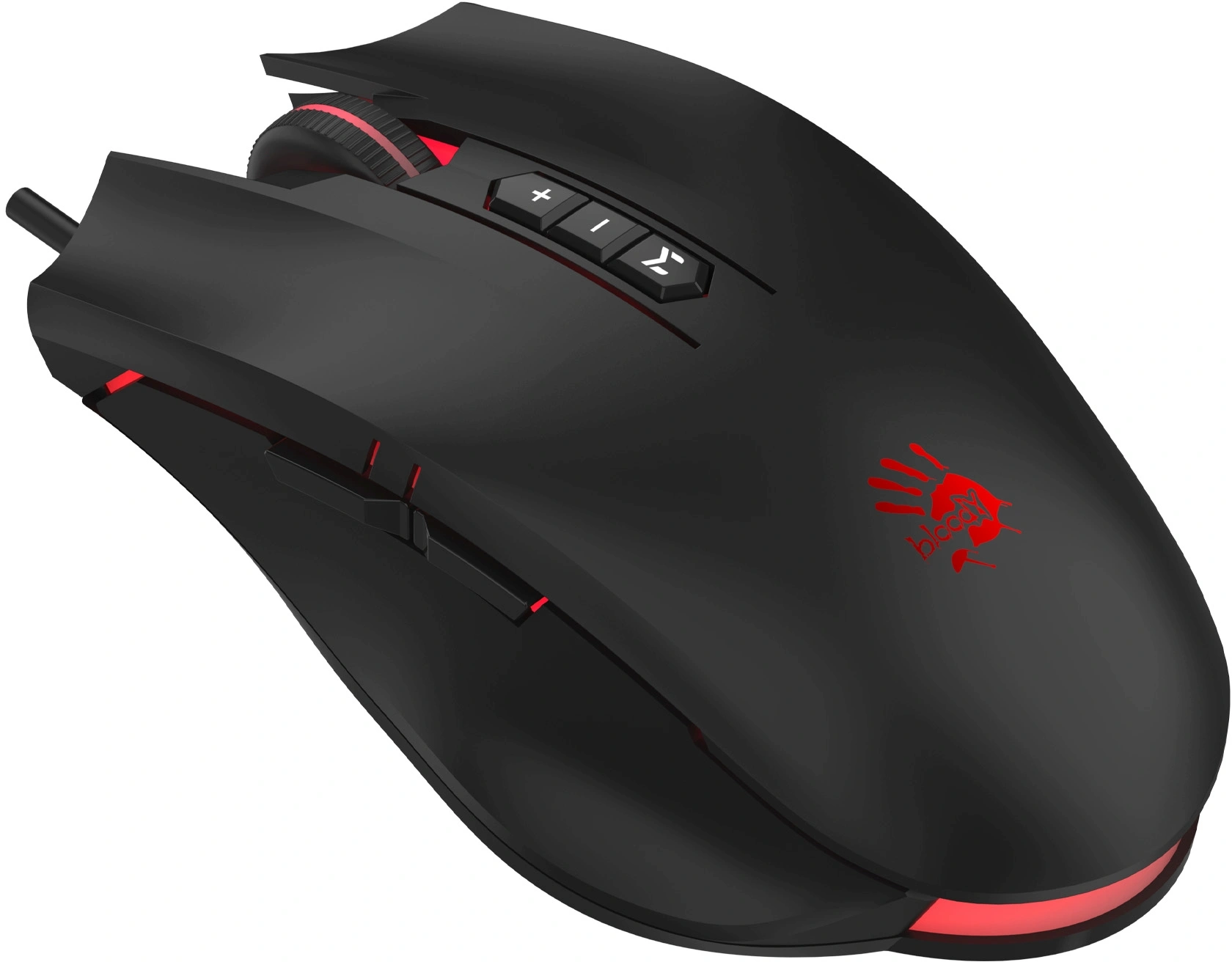 Мышь A4Tech Bloody ES7 черный оптическая 6000dpi USB 8but (ES7 STONE BLACK) — миниатюра 8