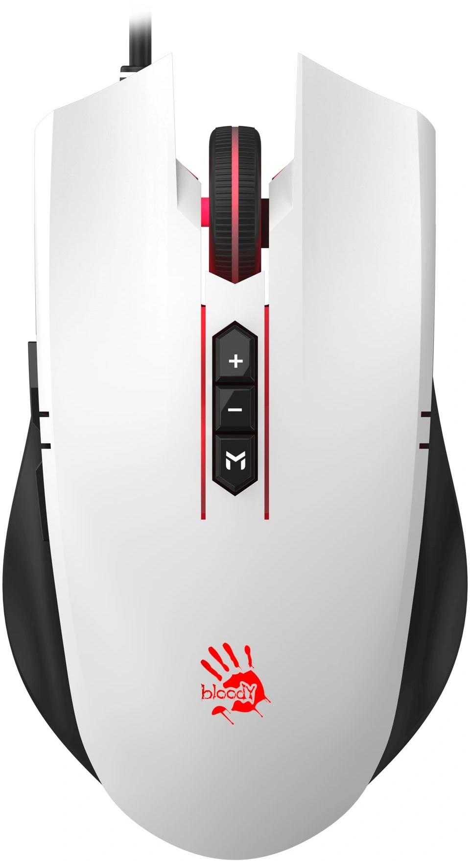 Мышь A4Tech Bloody ES7 белый оптическая 6000dpi USB 8but (ES7 PANDA WHITE)